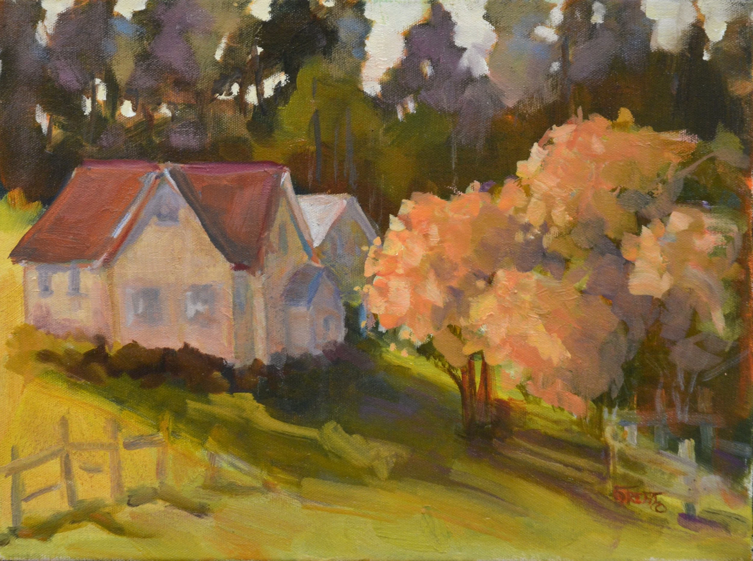 Early Morning Shadows   12 X 16   Oil. $400