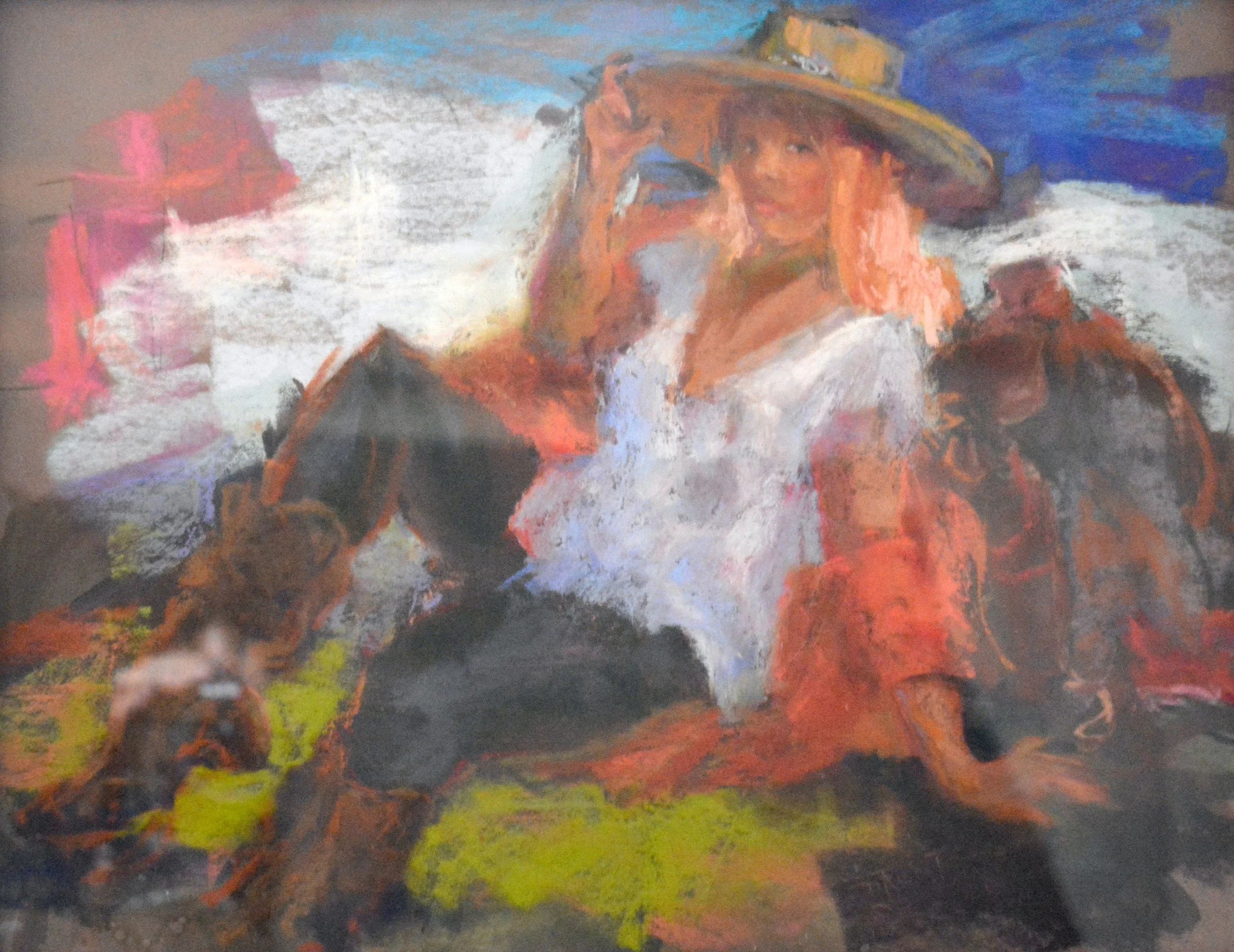 Howdy Cowboy  Pastel  14 X 18   $525