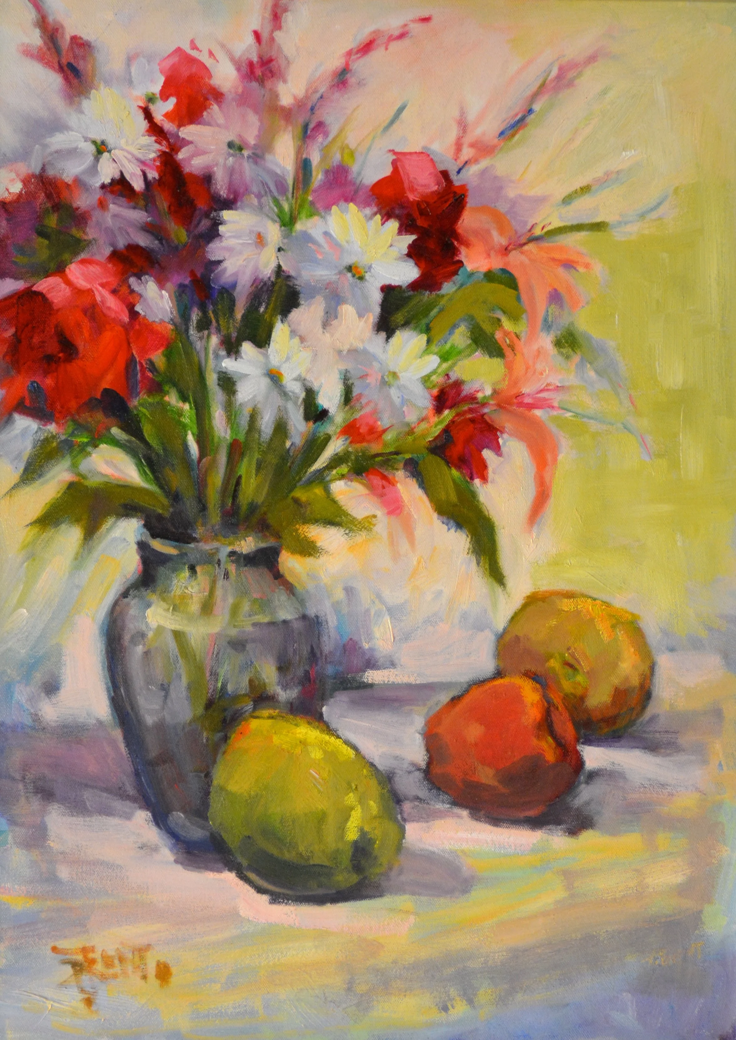 Daisies Won’t Tell. Oil. 18 X 24.   $600.00