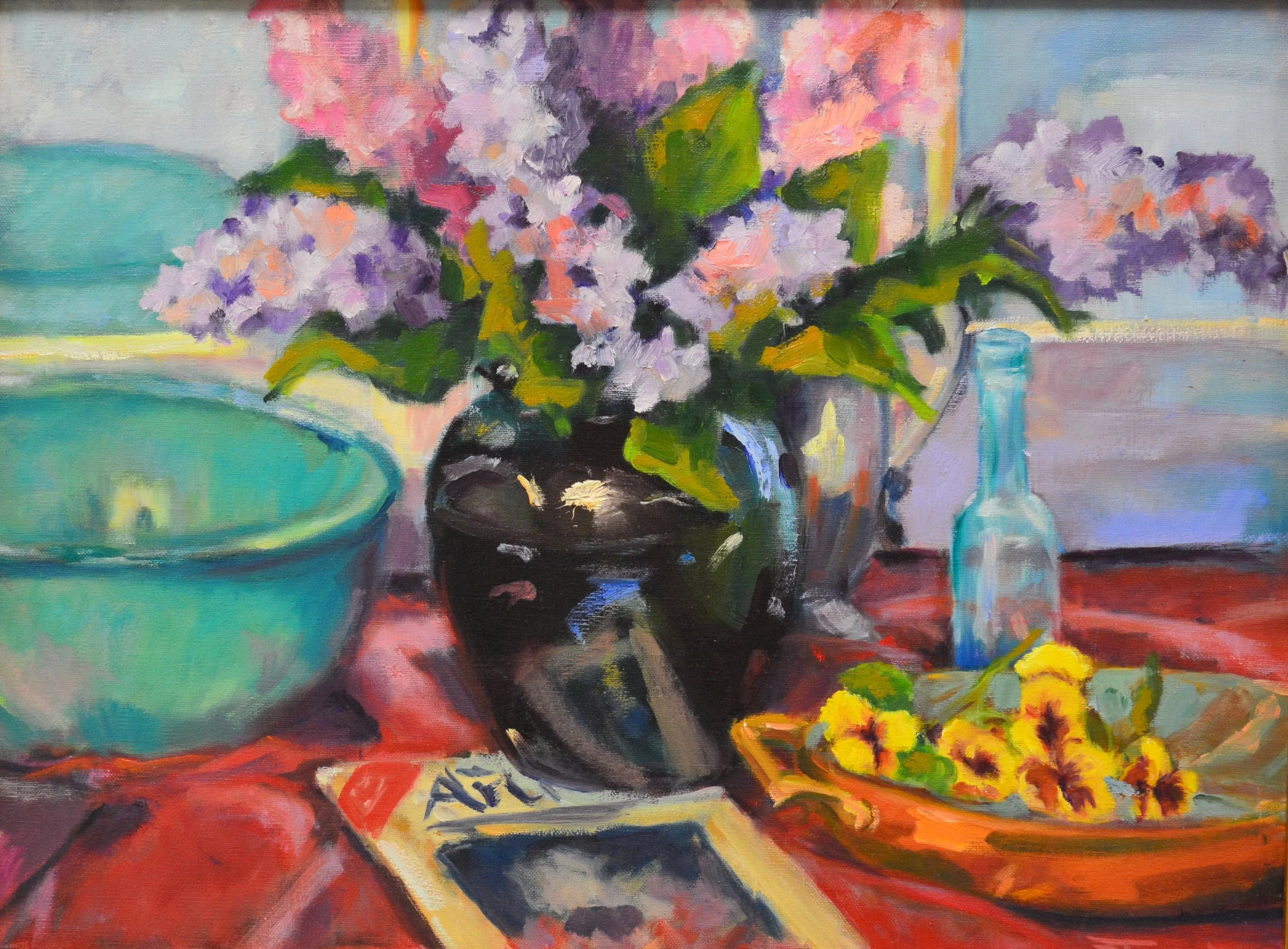 Lilacs.  18 X 24. Oil.    $600.00