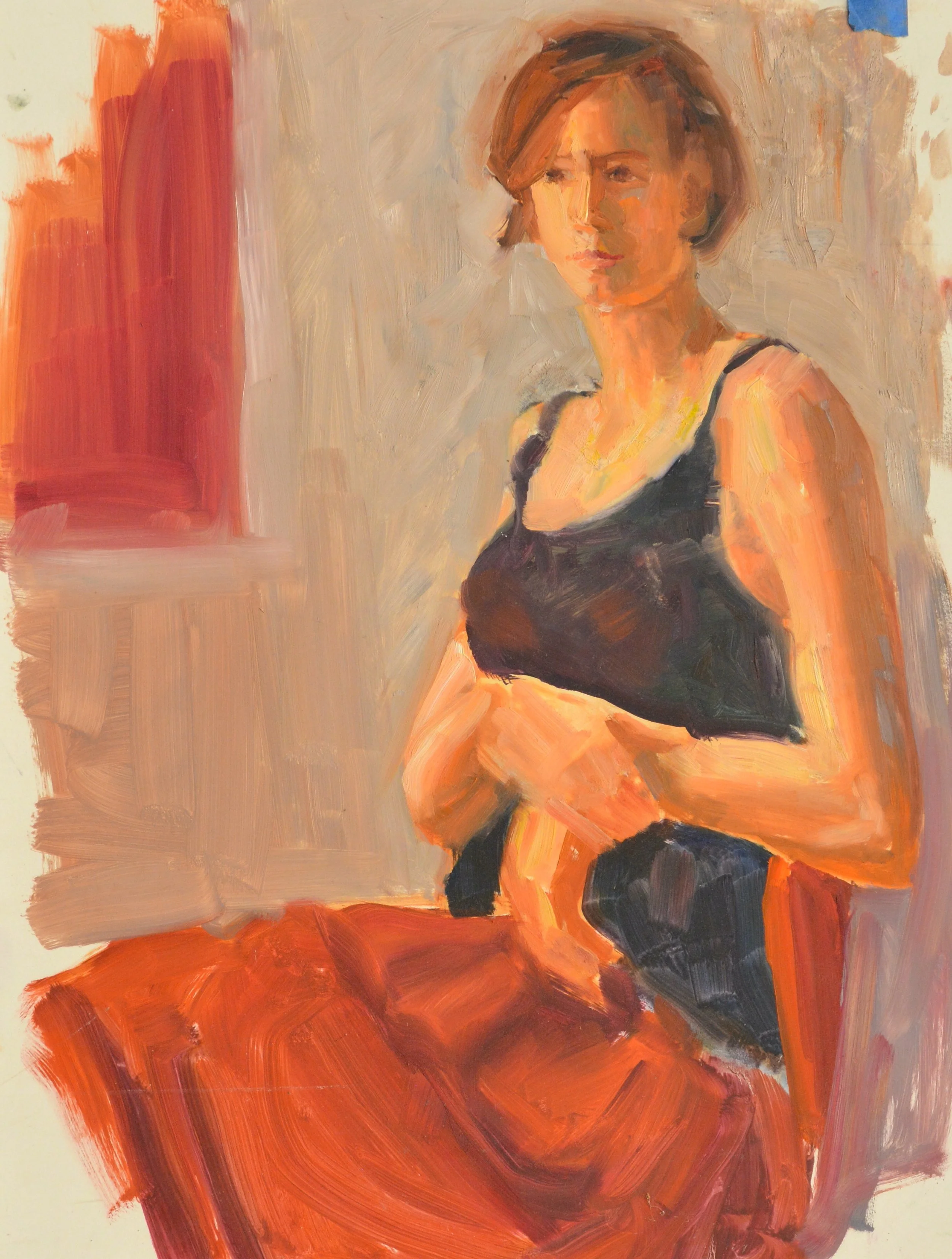 “OK”. 16 x 20. Oil.    $550.00