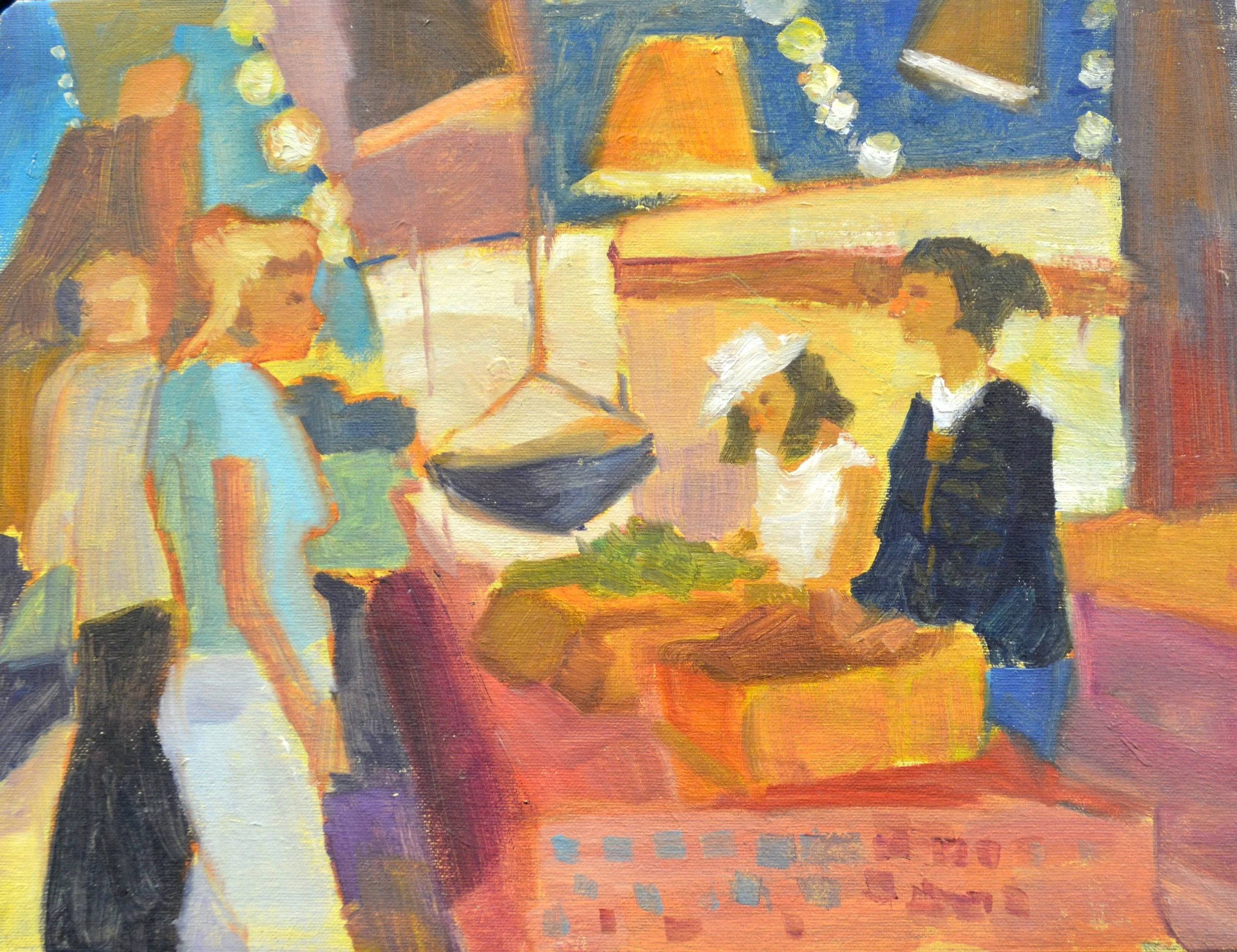 #1743  Grocery Scene  14 x 18.JPG