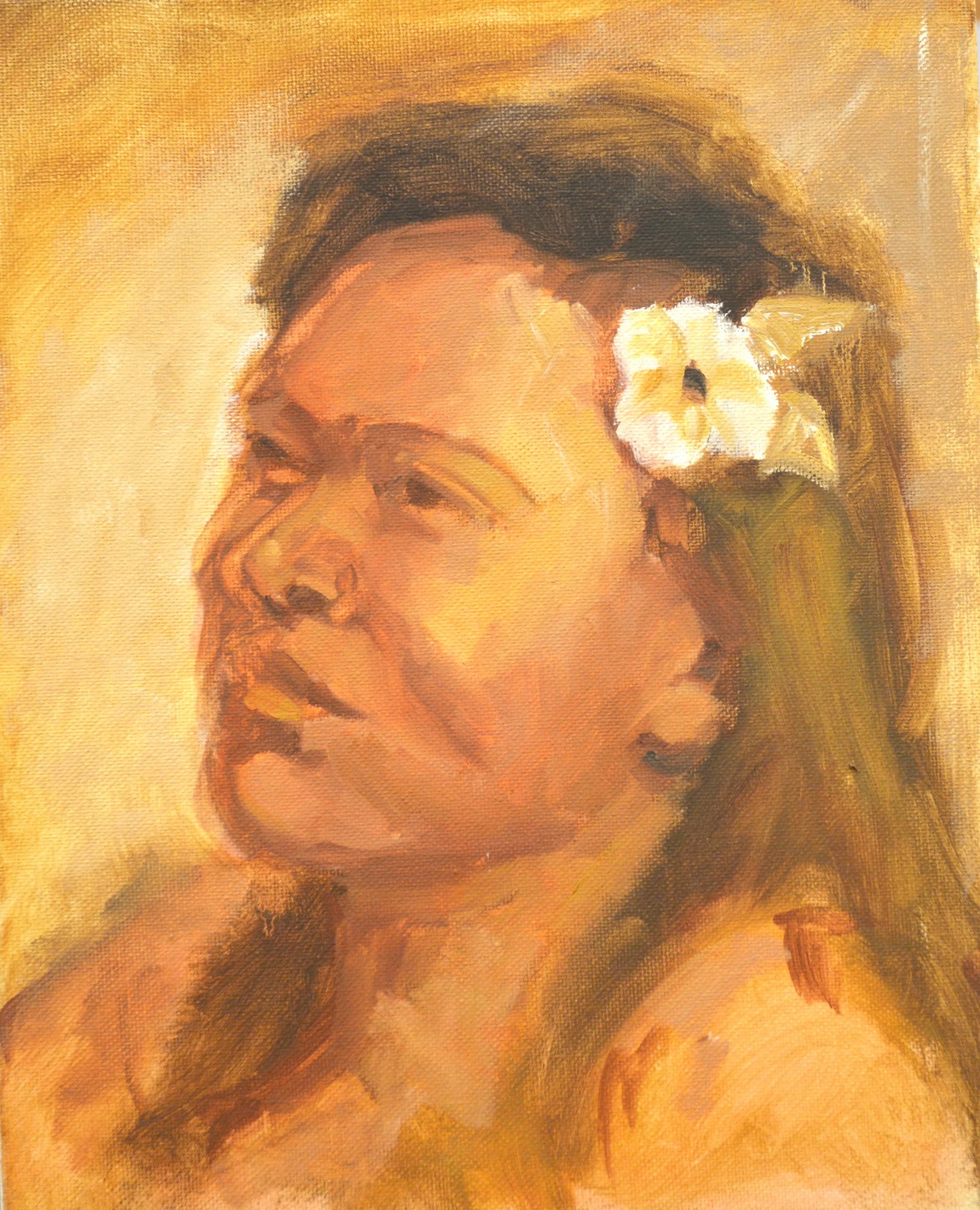 Lovely Hawaiian. 14 X 11. Oil  $205.00