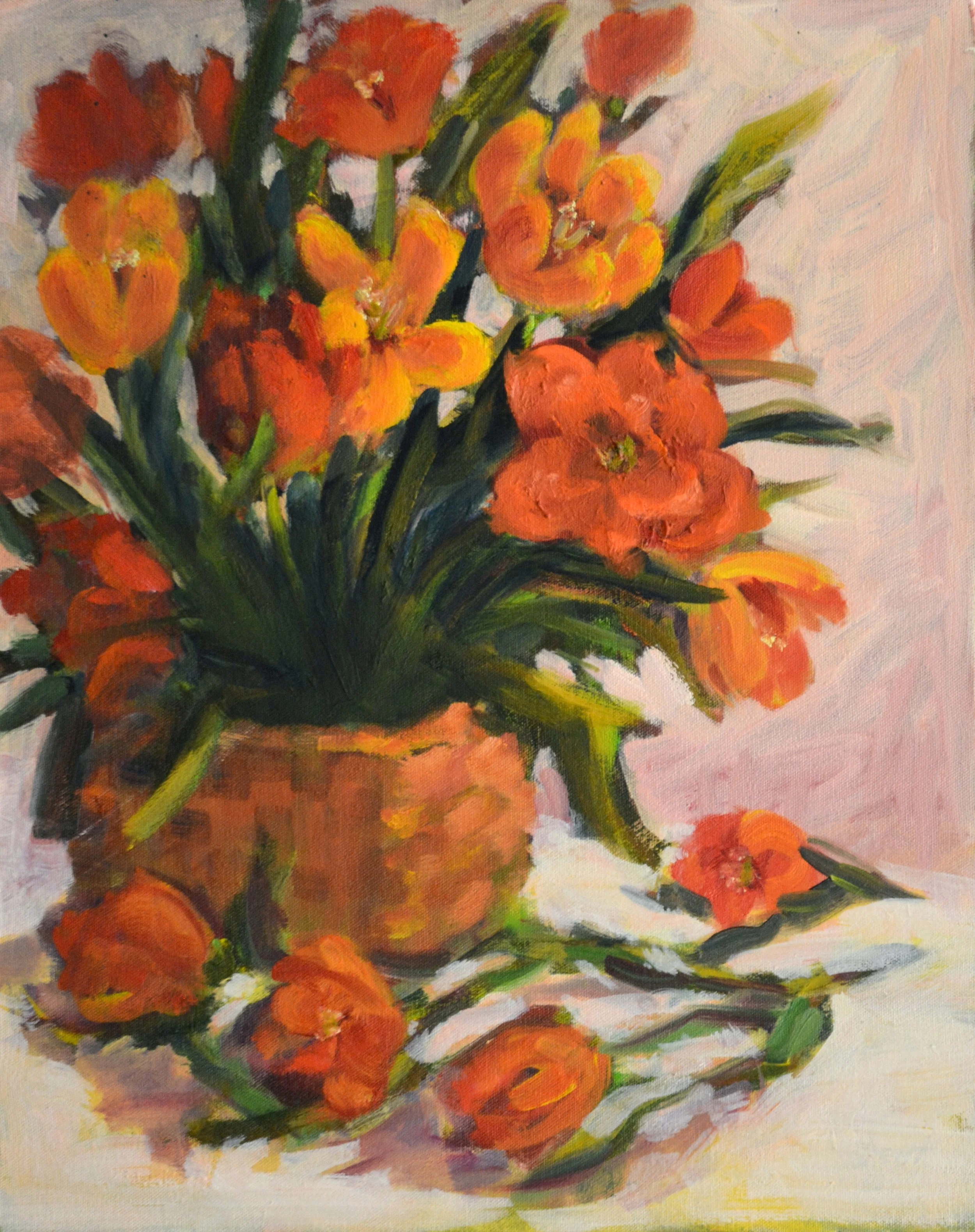 Laughing Flowers. Oil