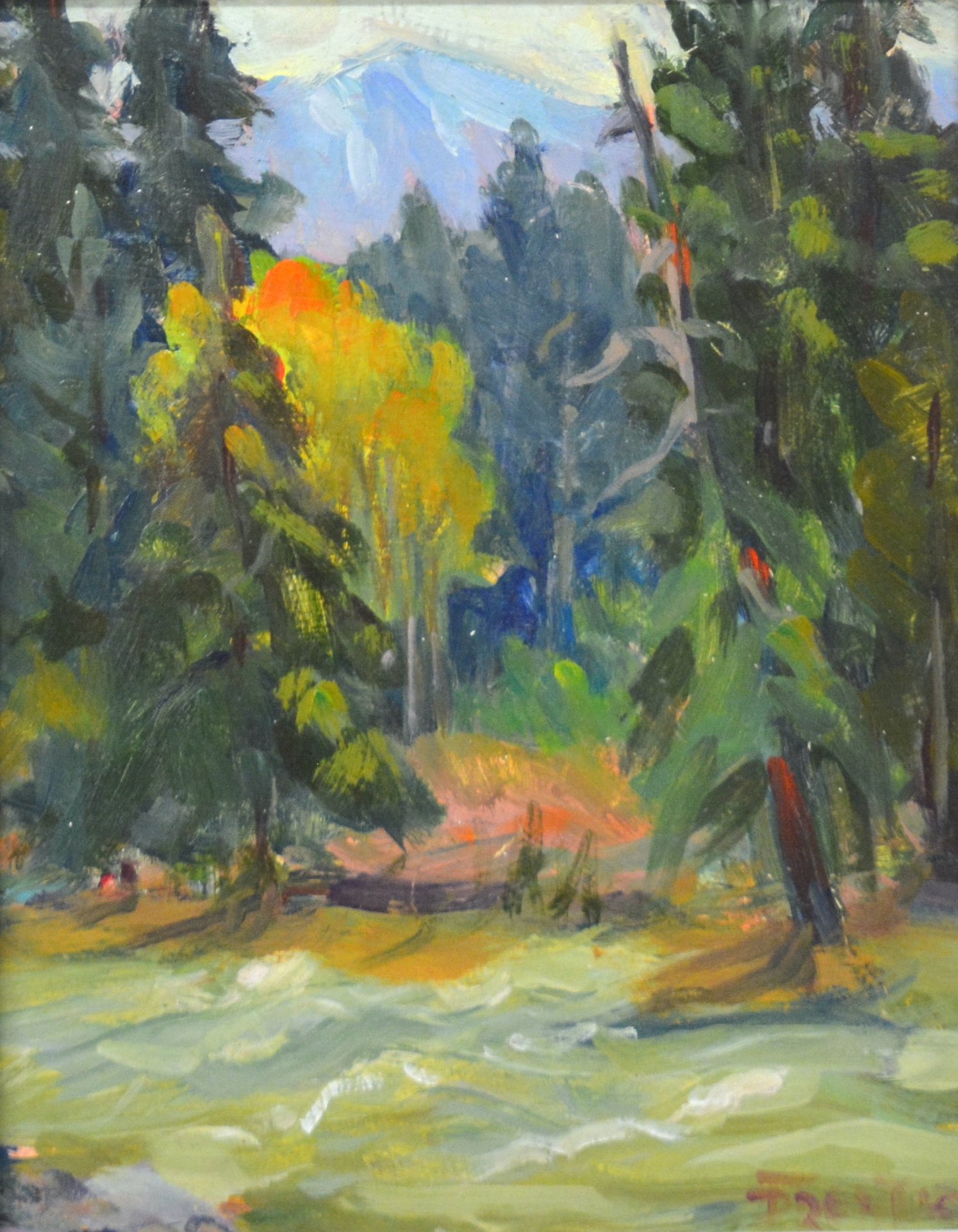 Wenatchee River.    Oil