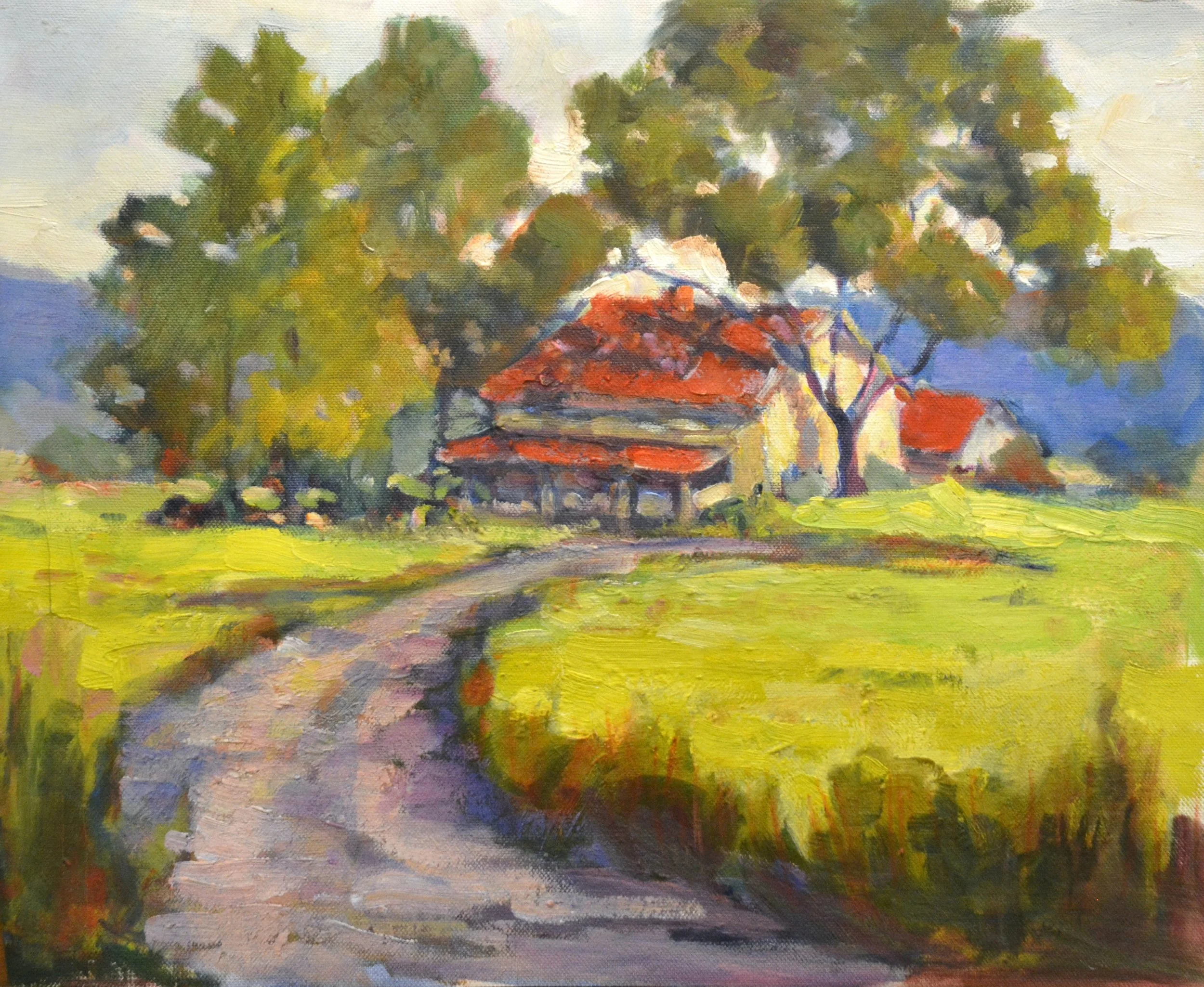 Cast Shadows.      Oil