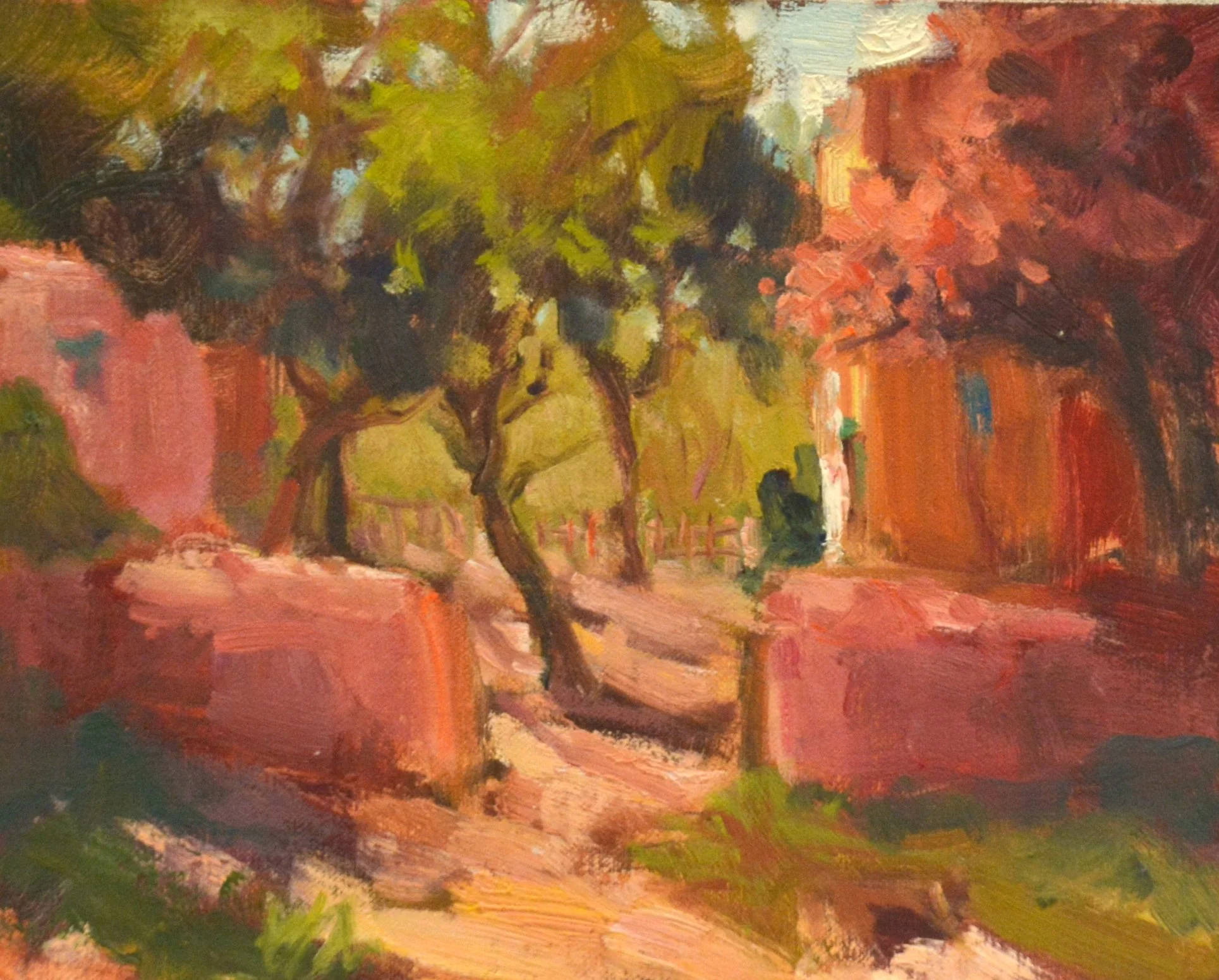 Santa Fe Backyard        Oil