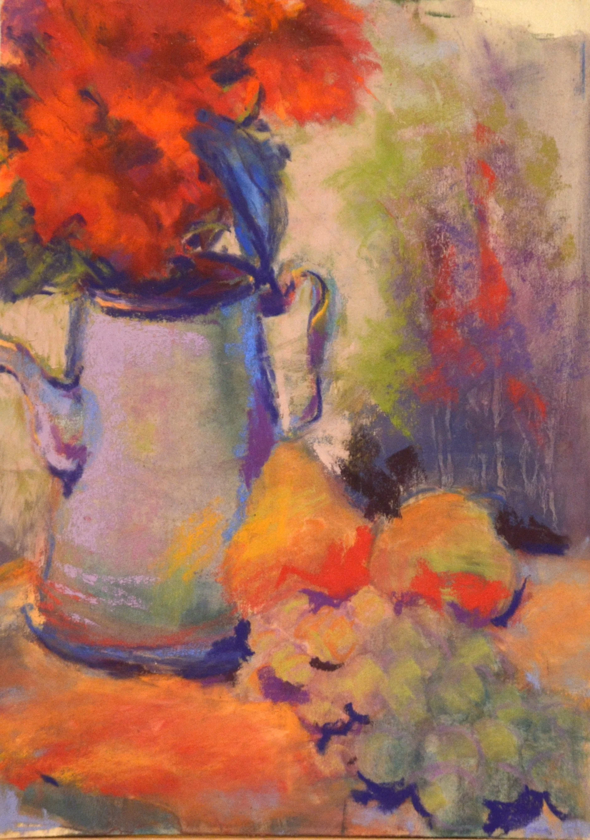 A Metal Coffee Pot.        Pastel