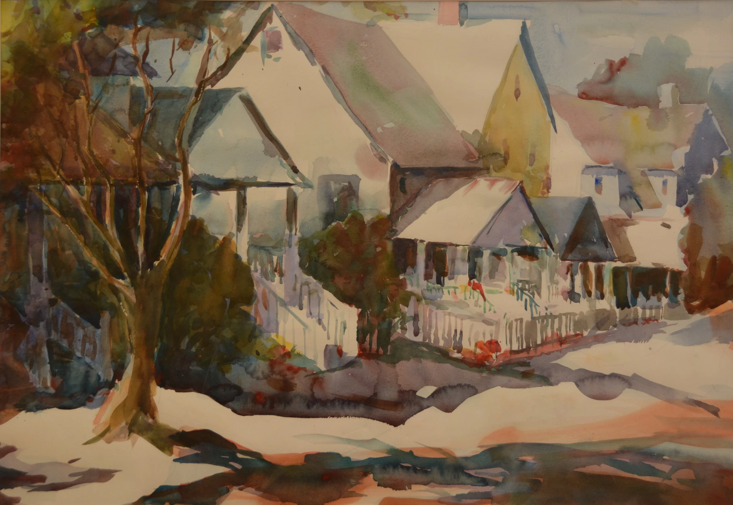 Fort Columbia.   Watercolor