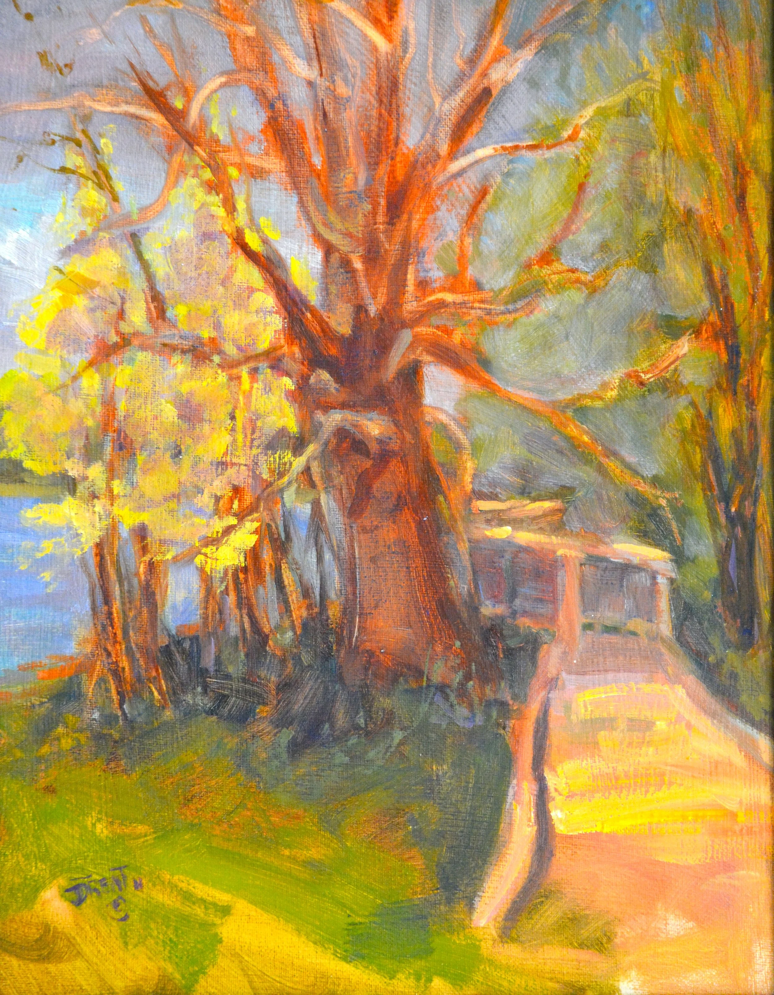 Guardian fo the Boardwalk.   Oil