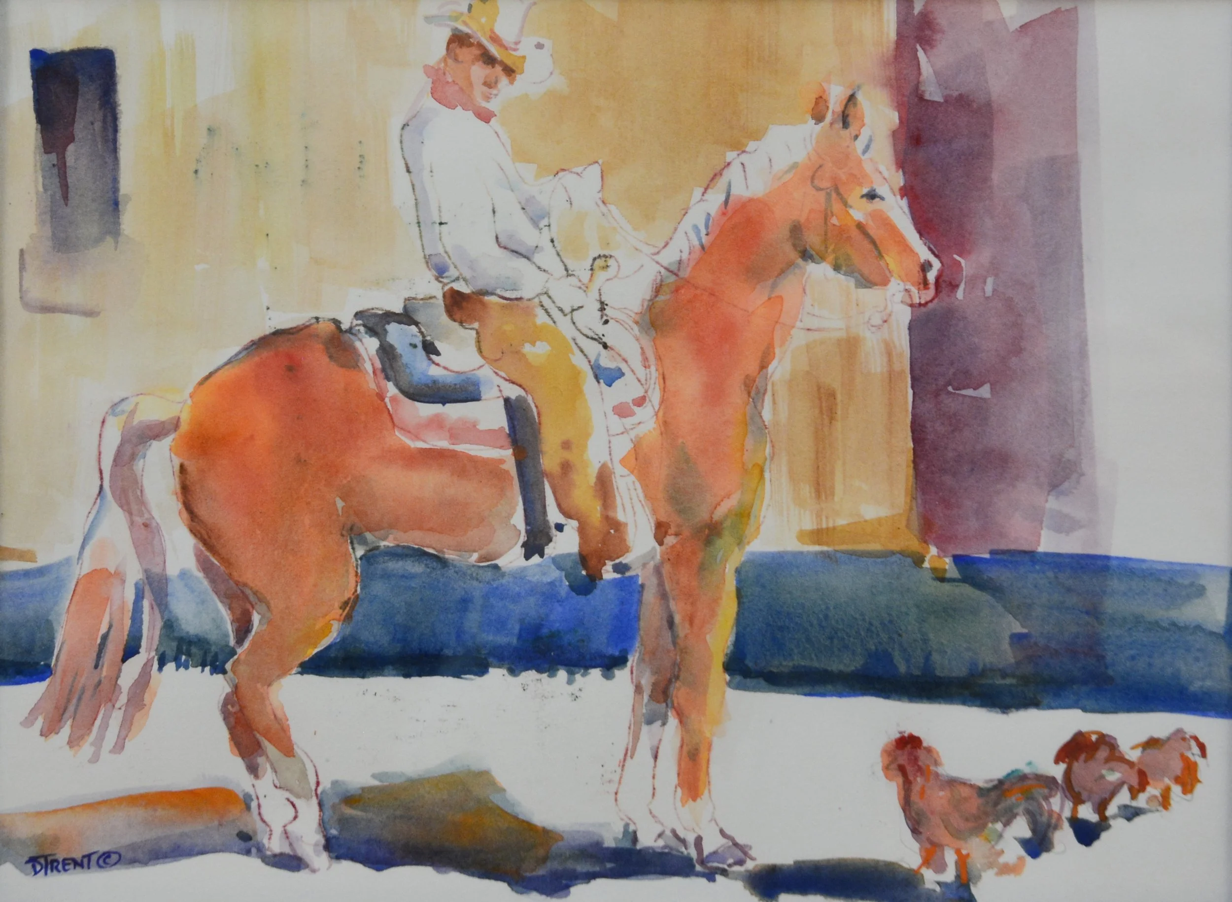 Friends.   Watercolor