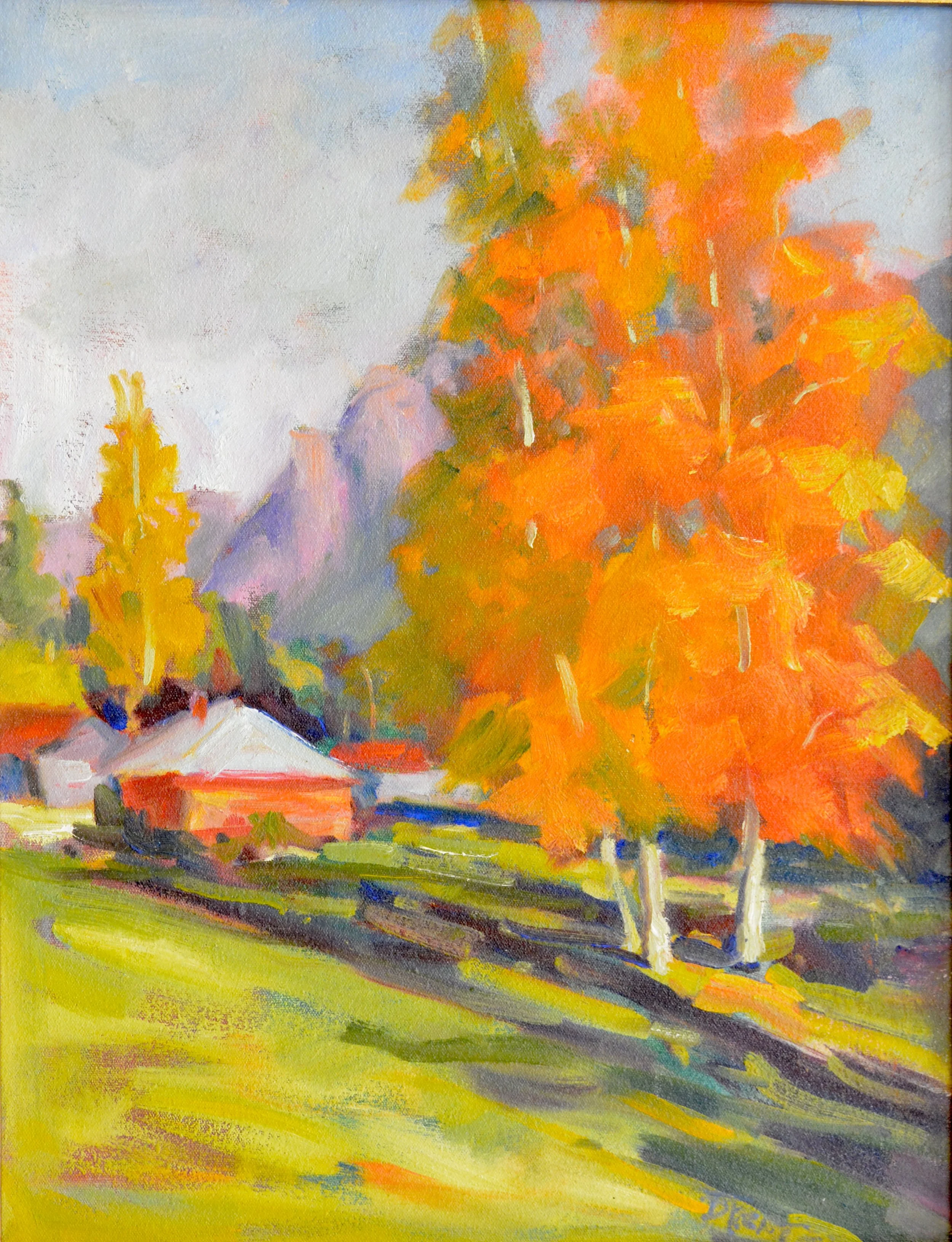 Fall Trees. Oil