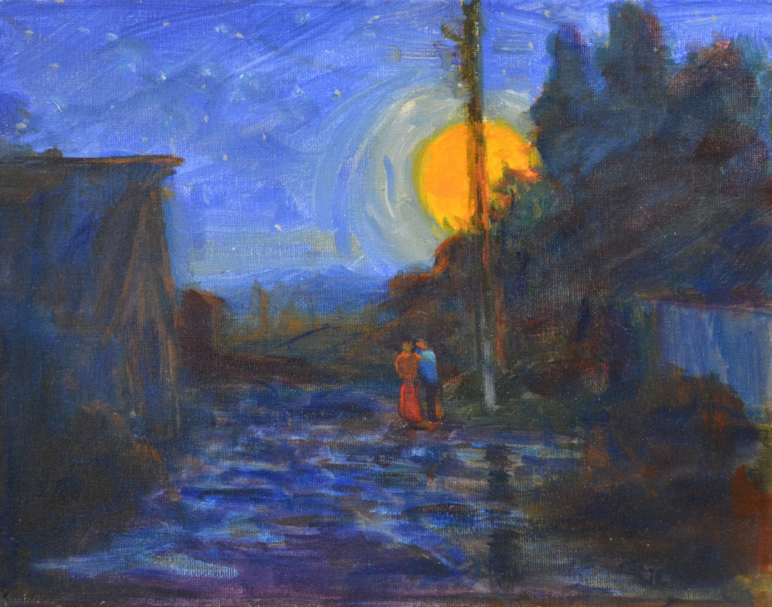 Midnight Walk     Oil