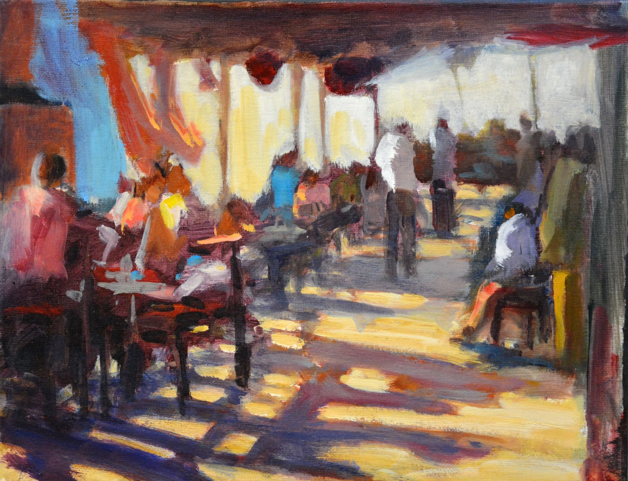 Early Morning Breakfast.           Oil