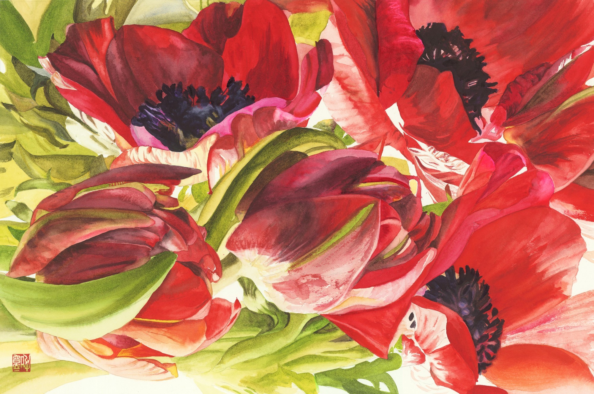 ANEMONES AND TULIPS, 2015