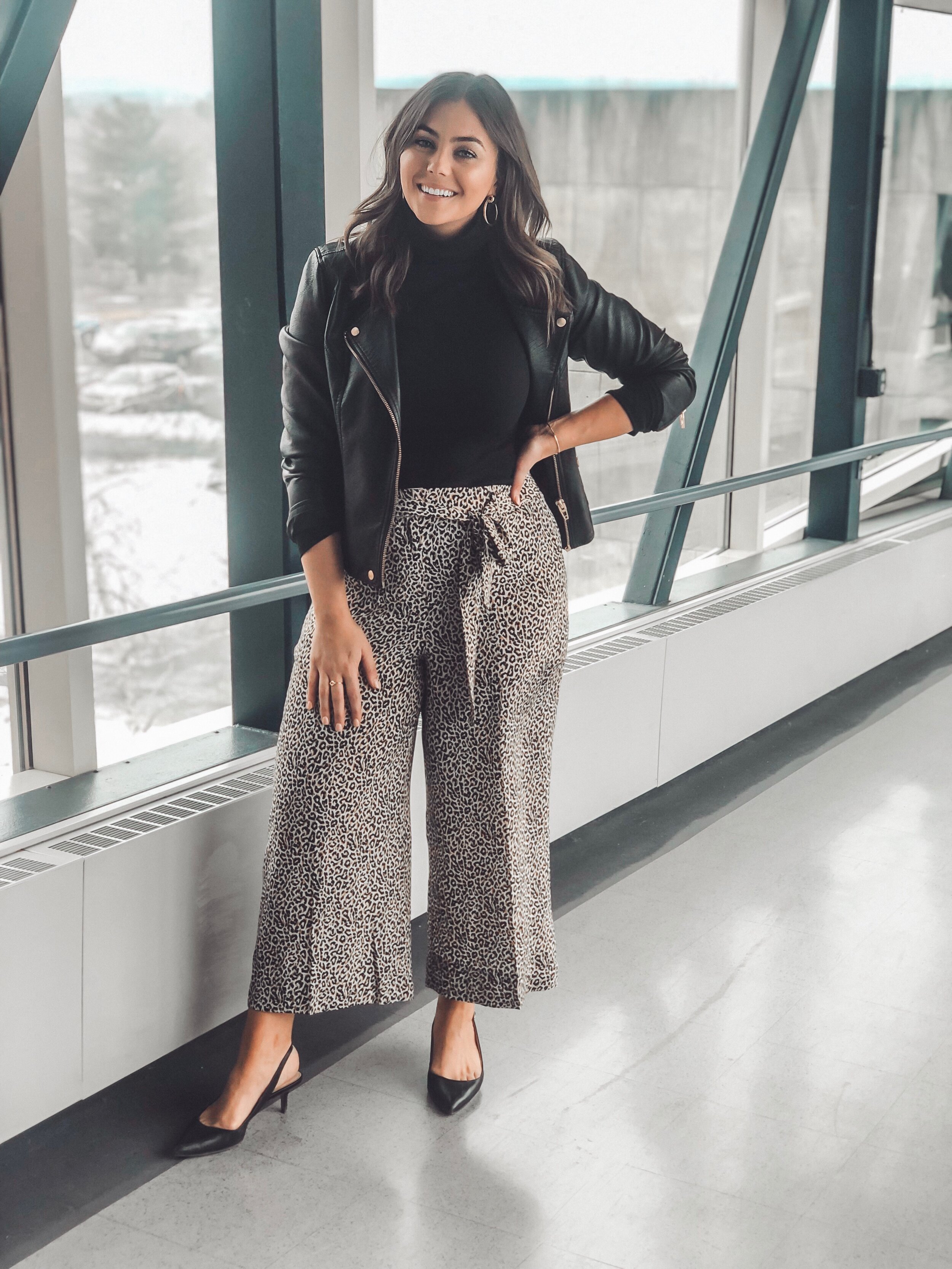 WIDE LEG PANT + TURTLENECK + JACKET