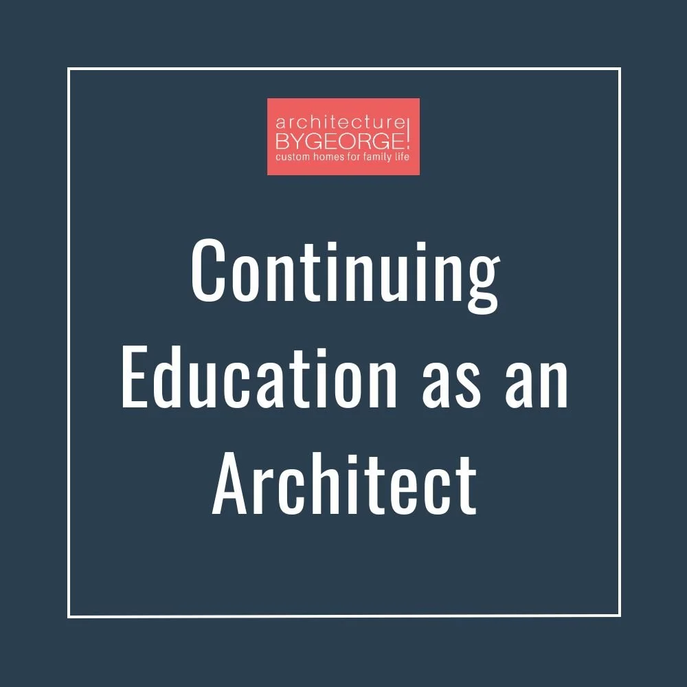 Continuing Education as an Architect