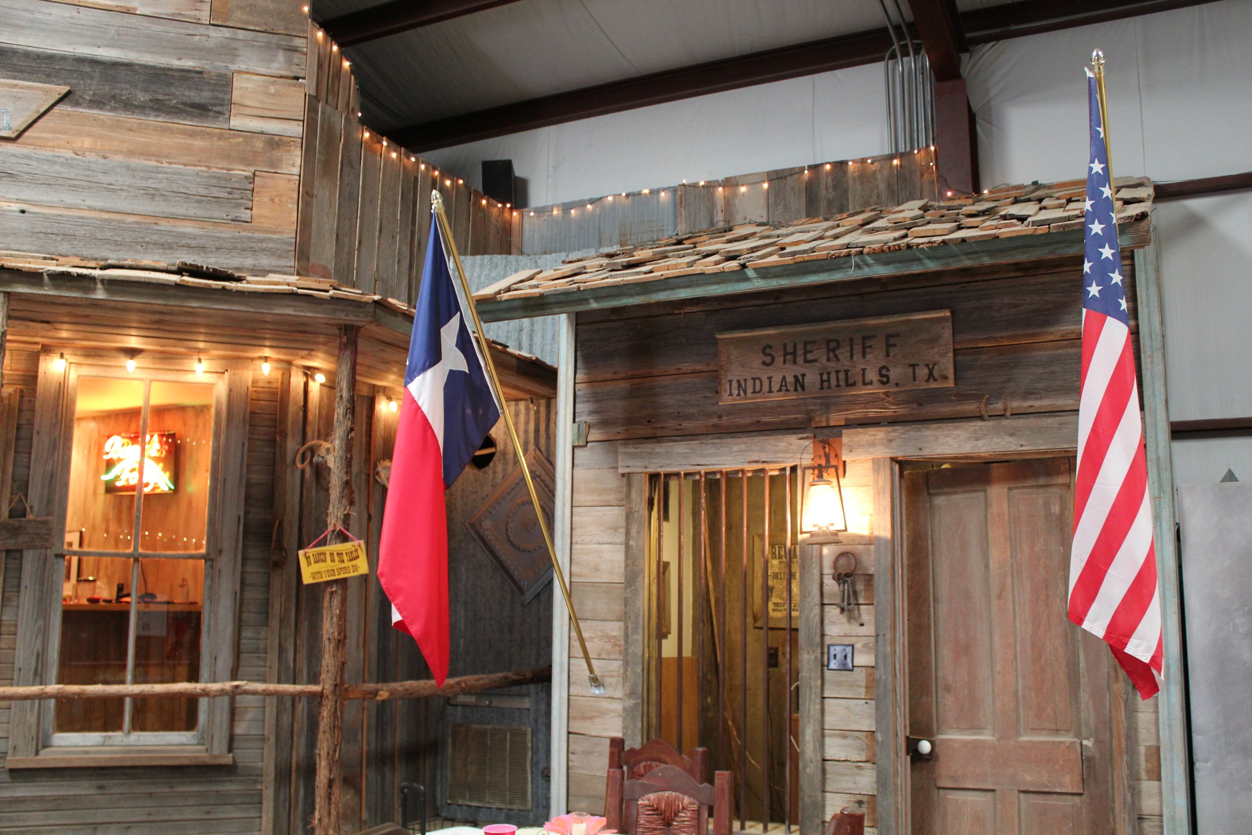 Party barn, Texas style-sheriff-indian-hills.JPG