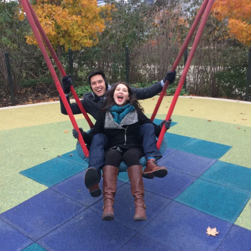 November, 2016, a few months after ending our long distance. This is how excited we were! 