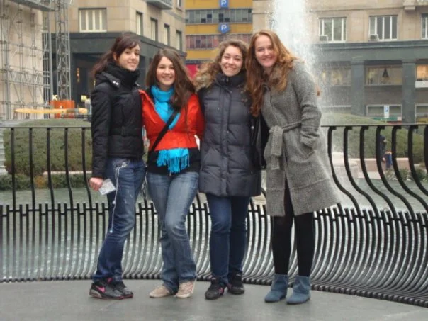 16 yo me with some friends I made while studying in Italy. Also proof of my orange members only jacket (see musing #3)