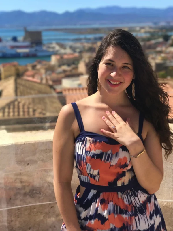 A few days after getting engaged, Christian and I went back to the terrace where it all happened and had a mini photoshoot!