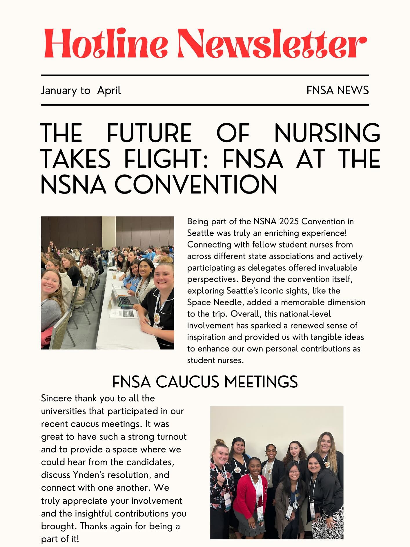 Read our Latest Hotline!