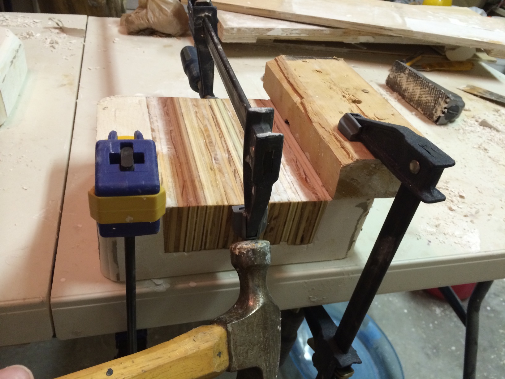 Removing the wooden positive.