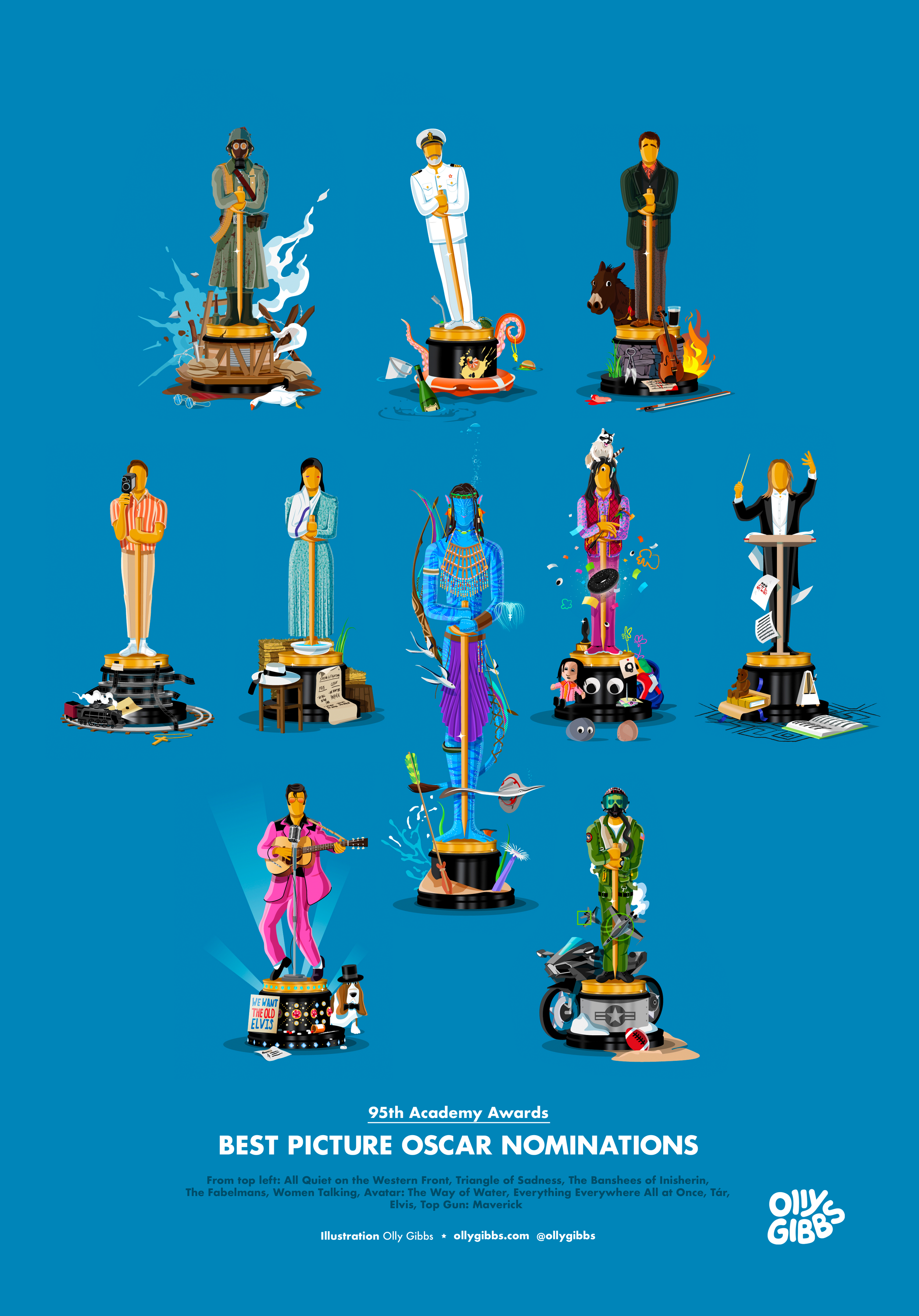 Best Picture/Oscar Illustrations — Olly Gibbs