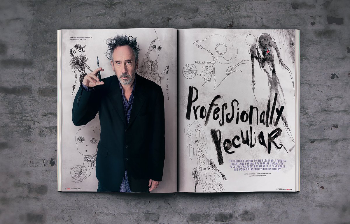 A Minute With: Director Tim Burton showcases drawings, calls movies his  'troubled children