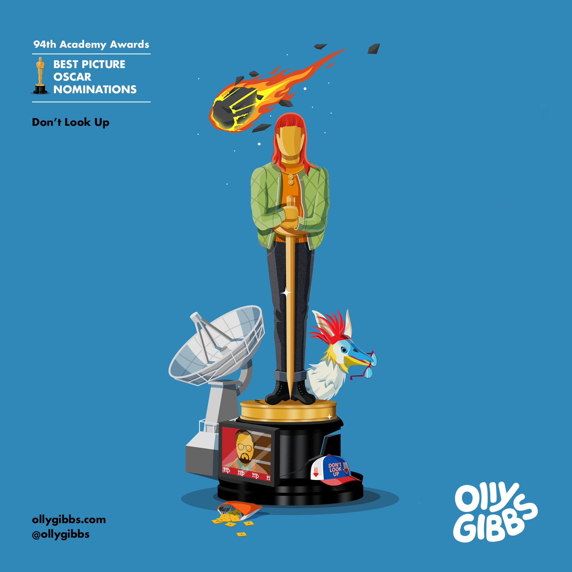 Oscar Illustrations 2021 — Olly Gibbs