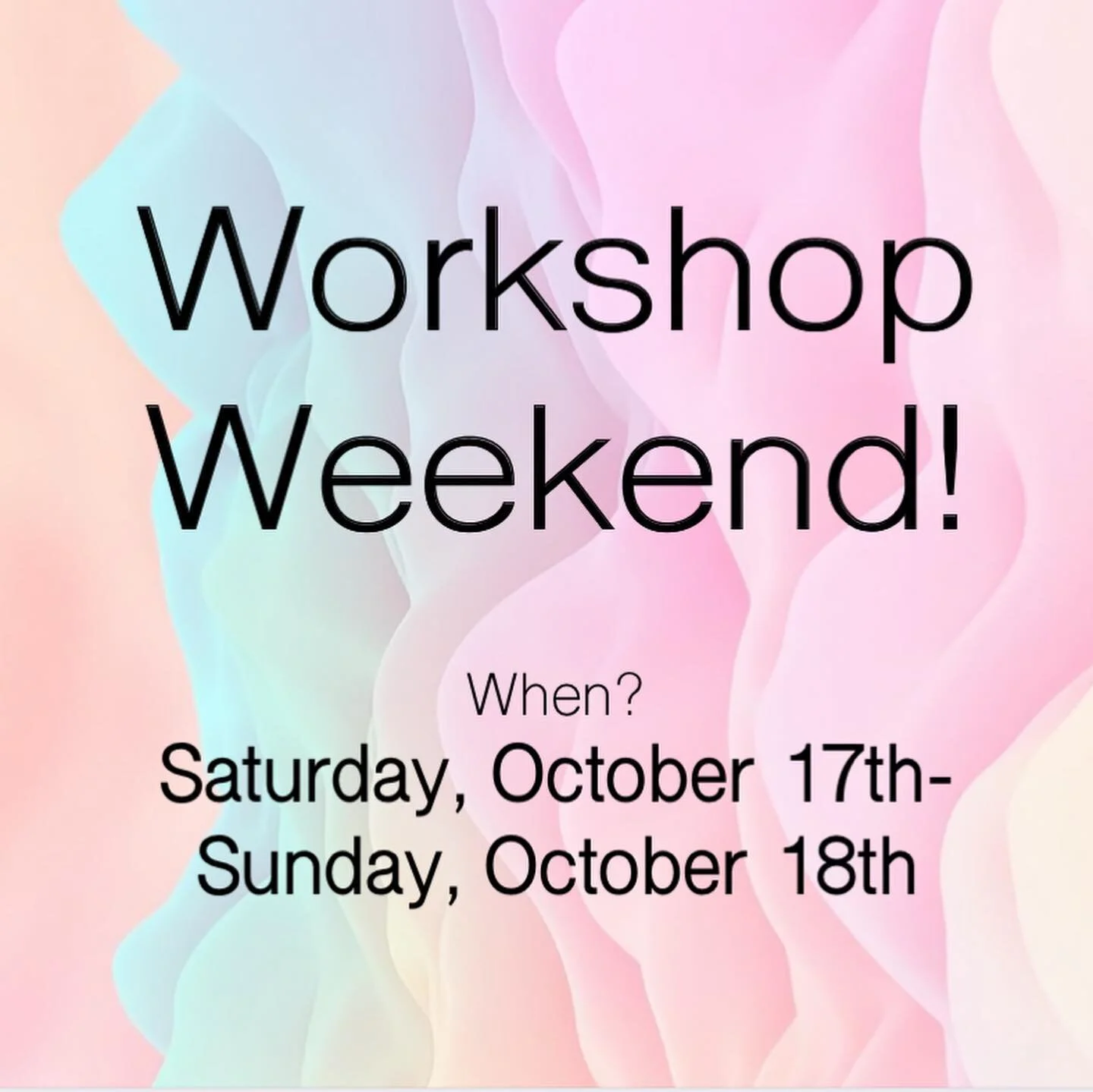 Cancel all of your weekend plans!! We have some amazing workshops planned for our HTAC Workshop Weekend! You can find the zoom link in our bio. Questions? Dm us!

*correction - Zack Langrehr and Melissa Cabrero