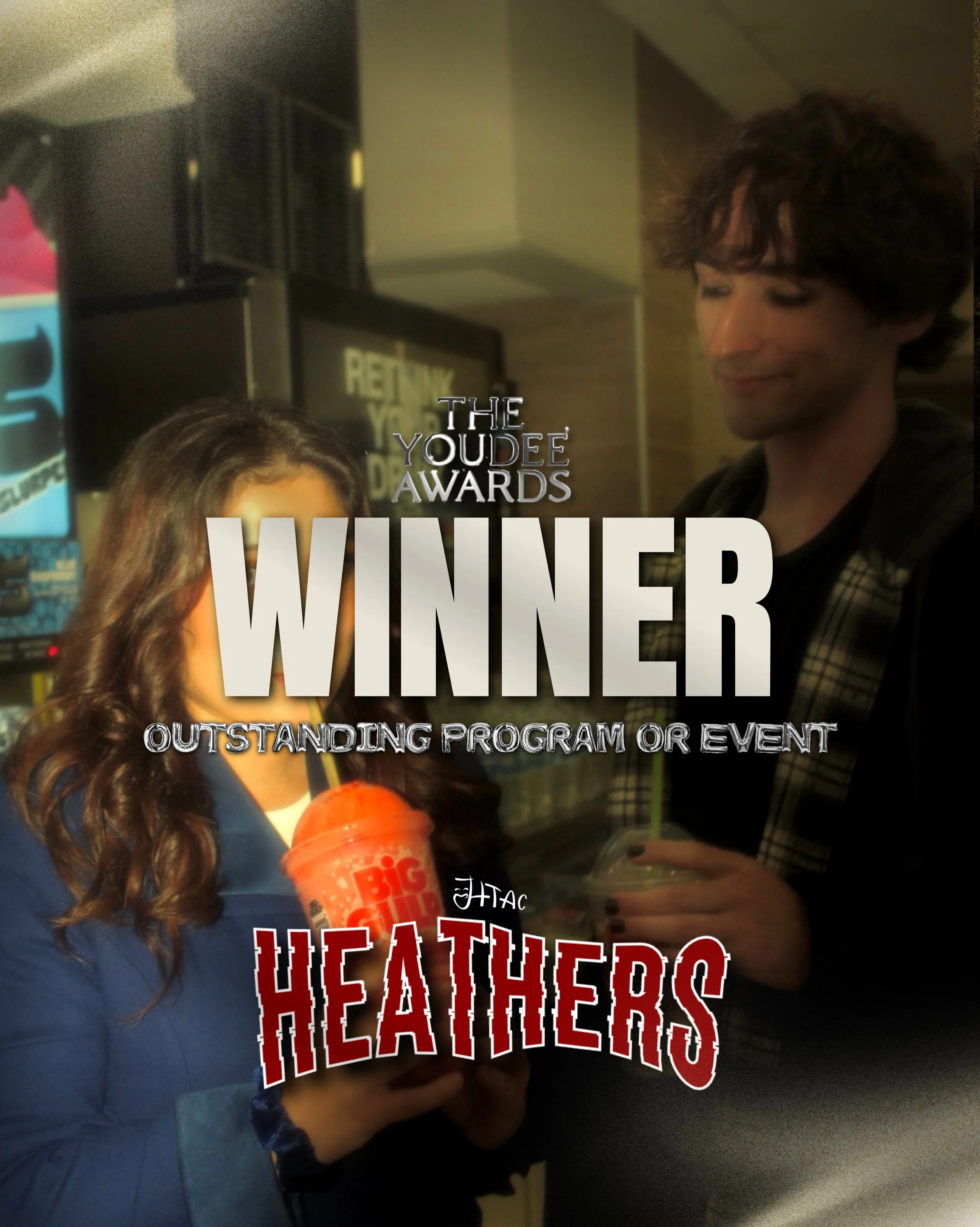Congratulations to the members of HTAC for winning Outstanding Performance Arts Program at the YoUDee Awards for Heathers!! 💚❤️ So proud of everyone who helped bring this production to life and made it such an incredible success!