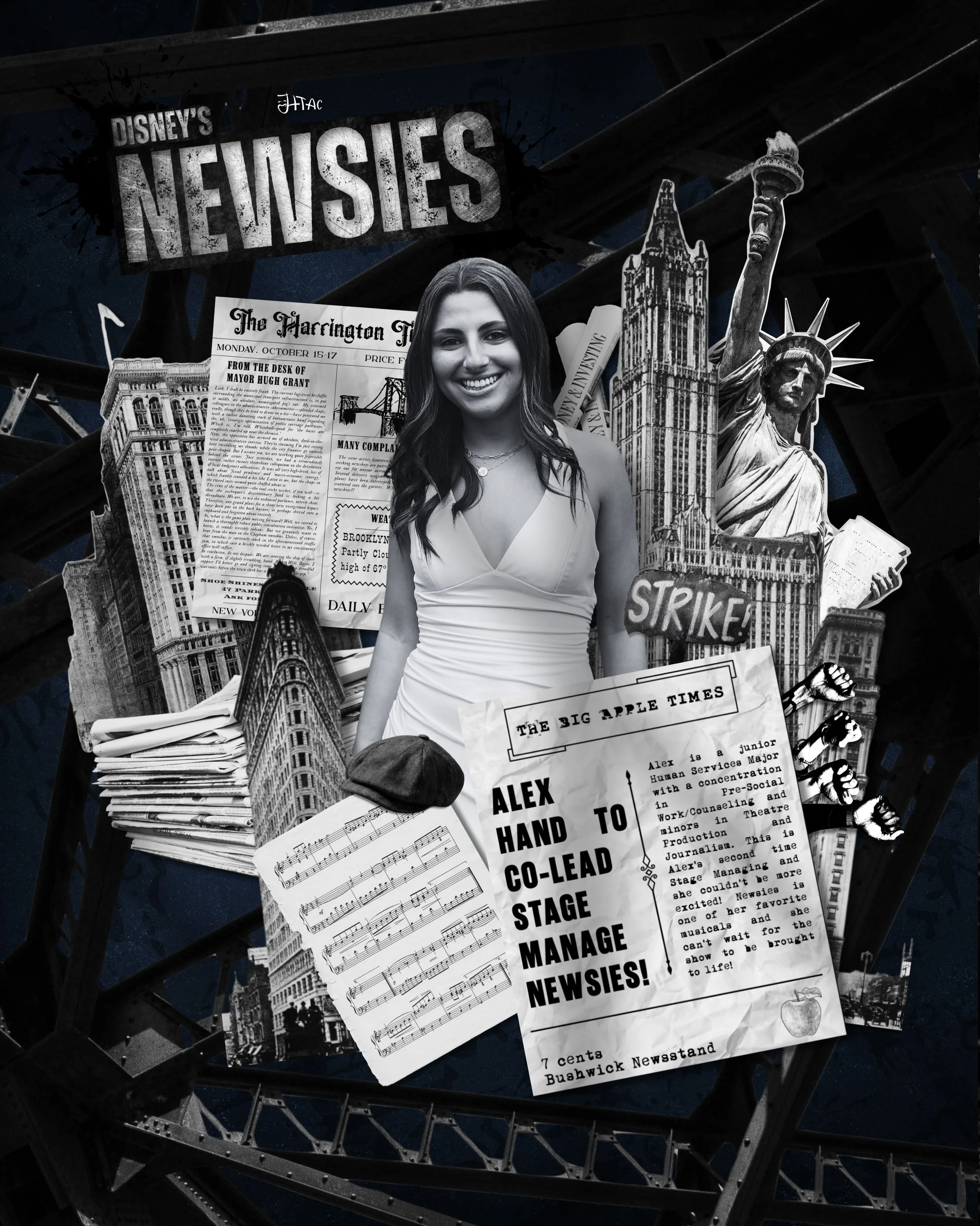 Before auditions begin today we want to introduce you to some of the amazing people that make up our NEWSIES Rehearsal Staff! 📰🗽✨

Starting with our amazing Stage Managers, Assistant Stage Managers, Fight Coordinator, and Intimacy Coordinator! Our 