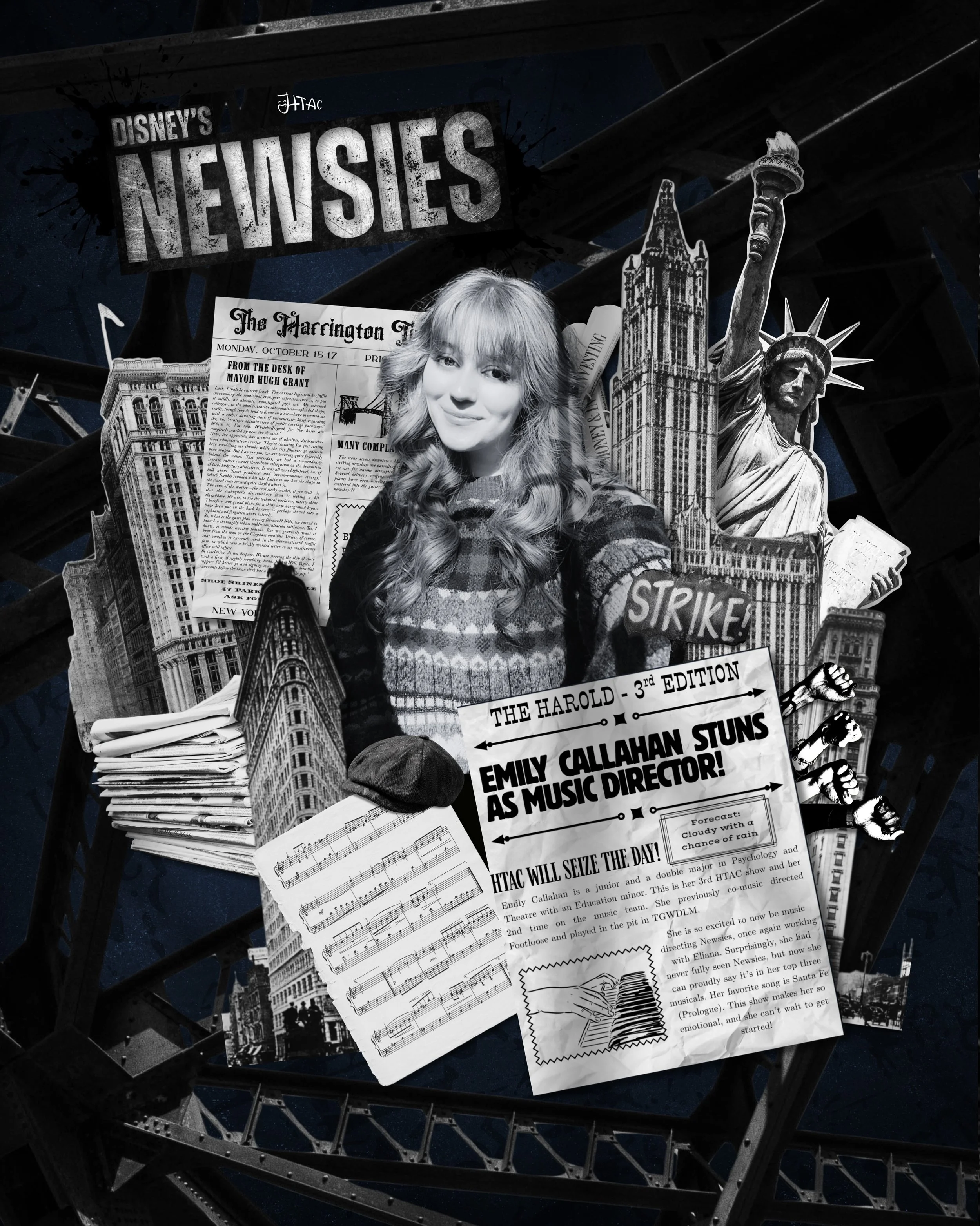 Before day 2  of auditions begin today we want to introduce you to some of the amazing people that make up our NEWSIES Rehearsal Staff! 📰🗽✨

Next up, meet our amazing Music Team! 🎶 Our Music Directors and Pit Director work together to bring the in