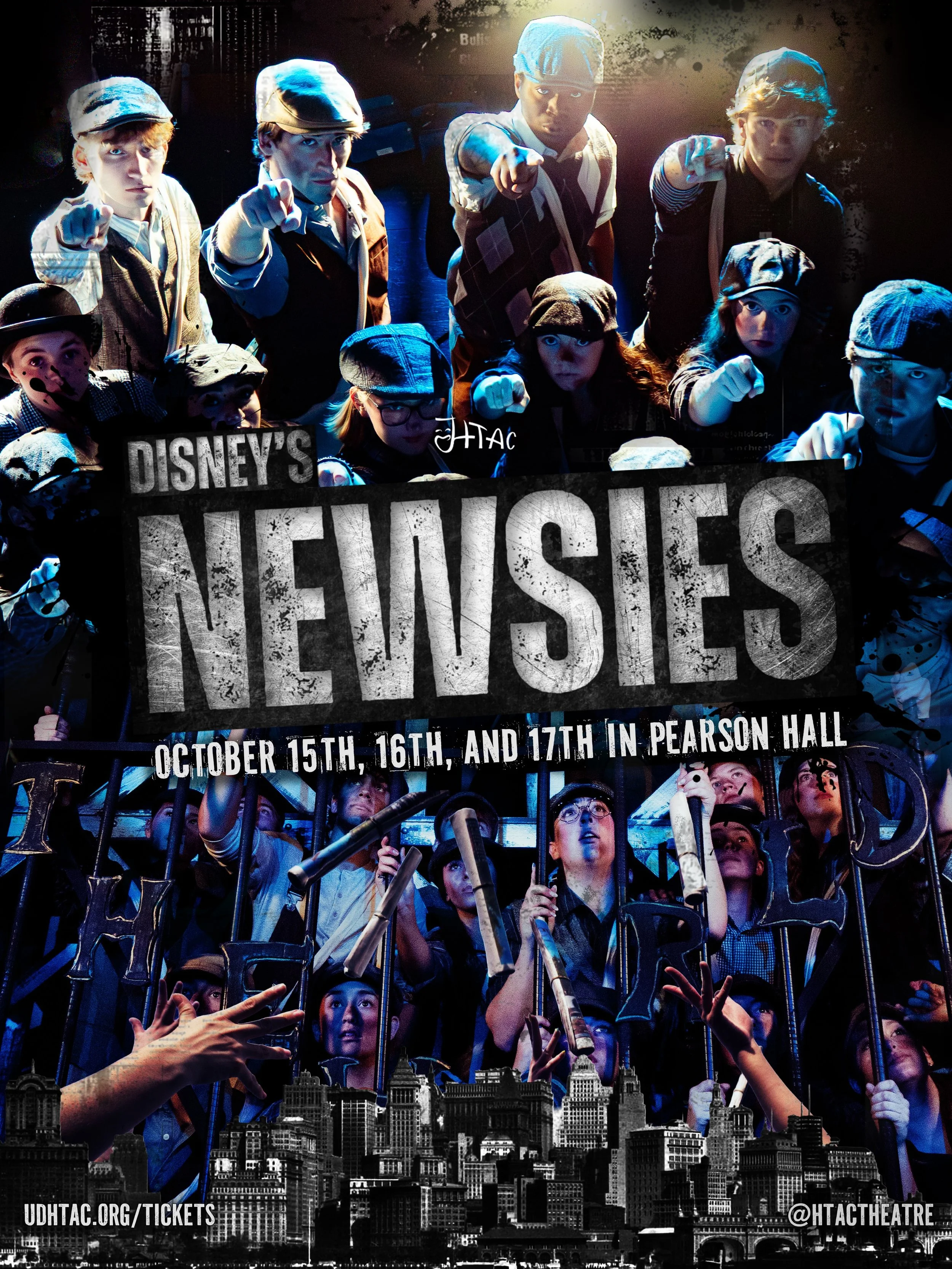 DON&rsquo;T MISS YOUR CHANCE TO SEE NEWSIES!!! 🗞️🔥 The headlines are here, and the strike is in full swing! Come see HTAC&rsquo;s production of Newsies and watch these newsies fight for what&rsquo;s right! 🌃

Performances of Newsies are happening 