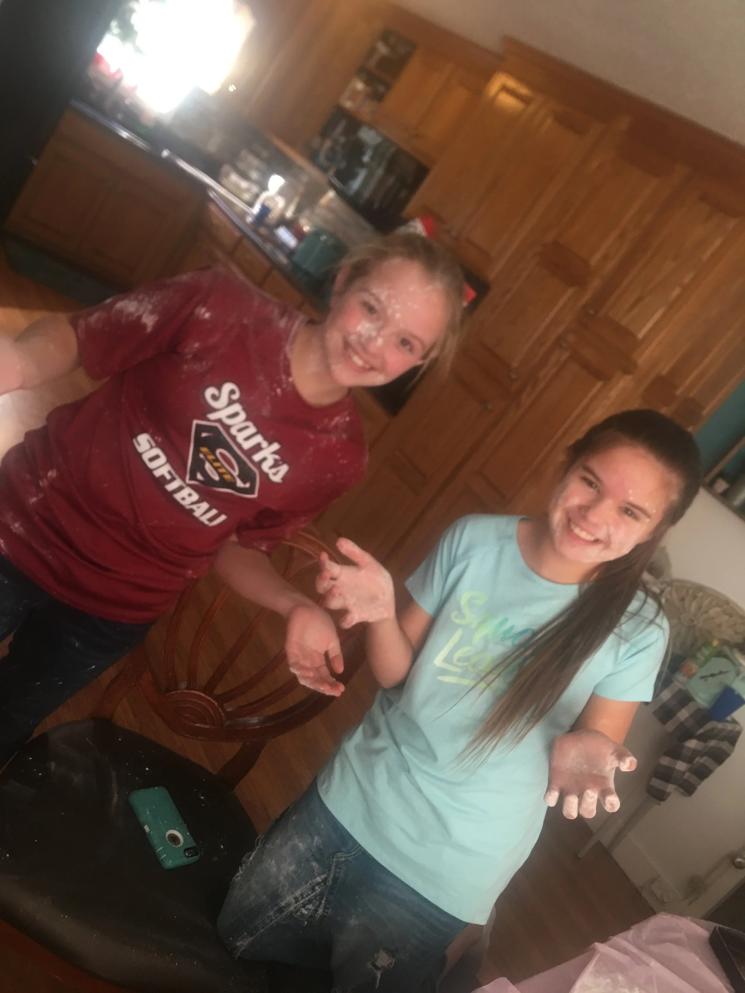 Our annual Christmas cookie day gets waaayyy out of hand......like all over the house out of hand....