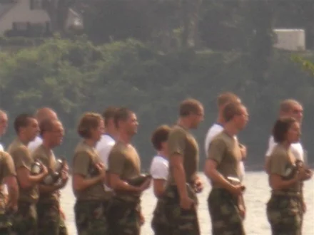 I am in the middle off to the left, and the plebe I'm standing behind is Caleb. I ended up marrying him (obviously I did not know that at the time).