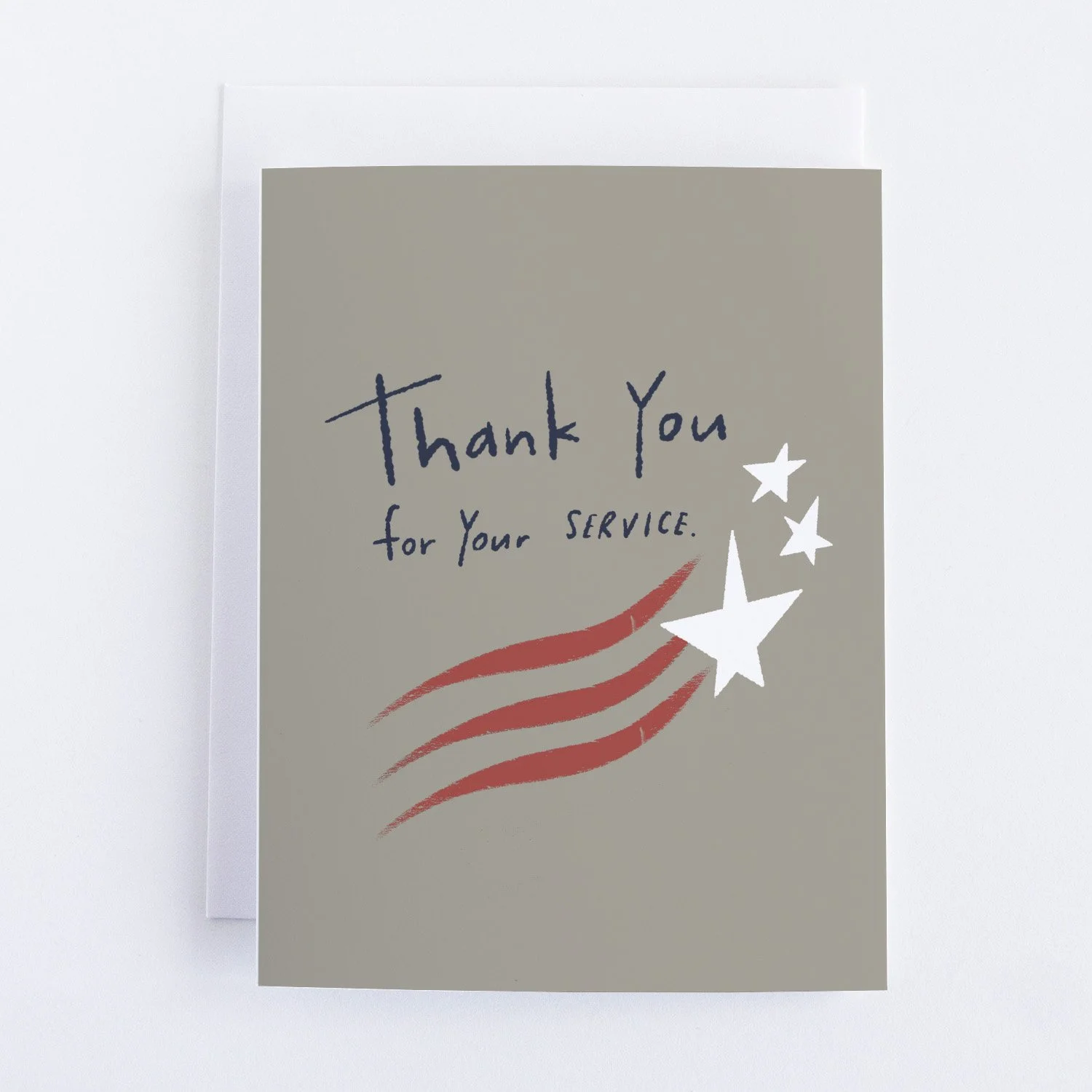 Thank You For Your Service Card — Easel on Stribling