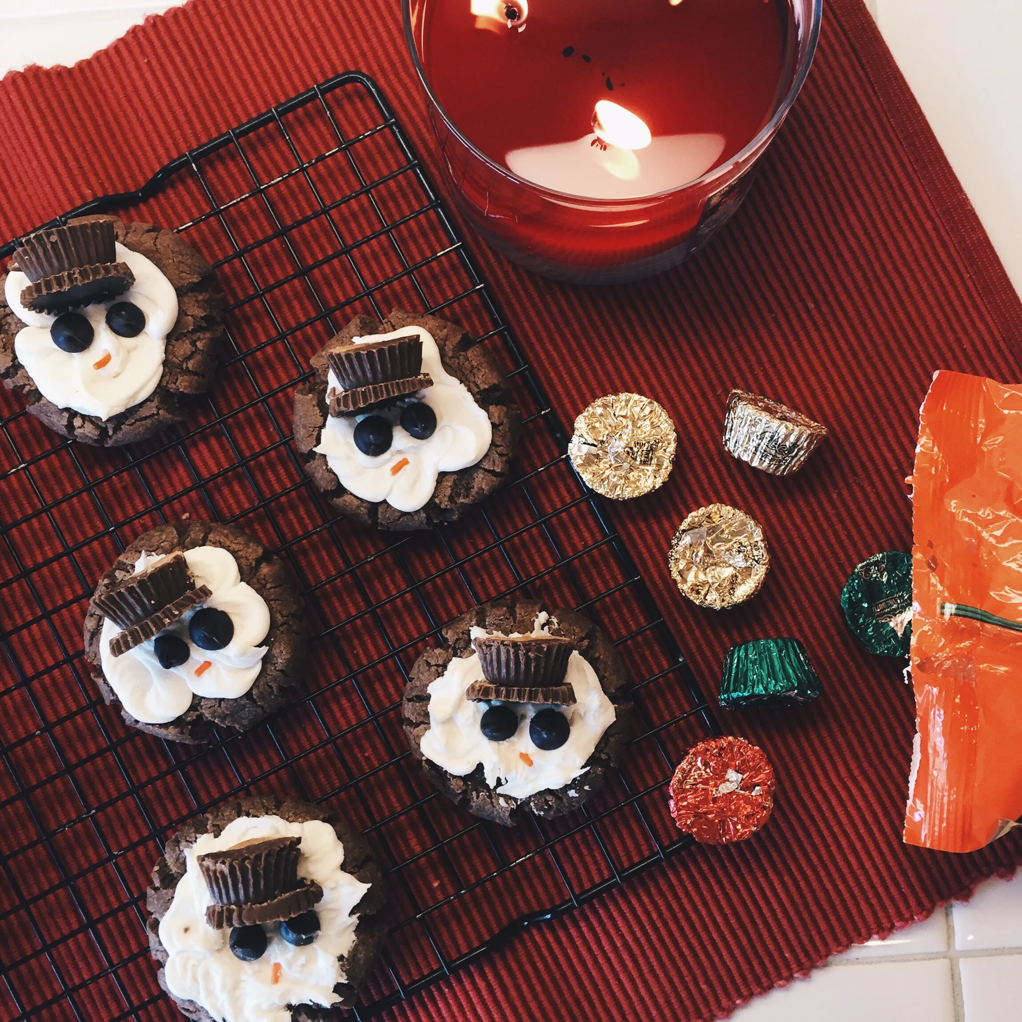 Melted Snowmen Cookies