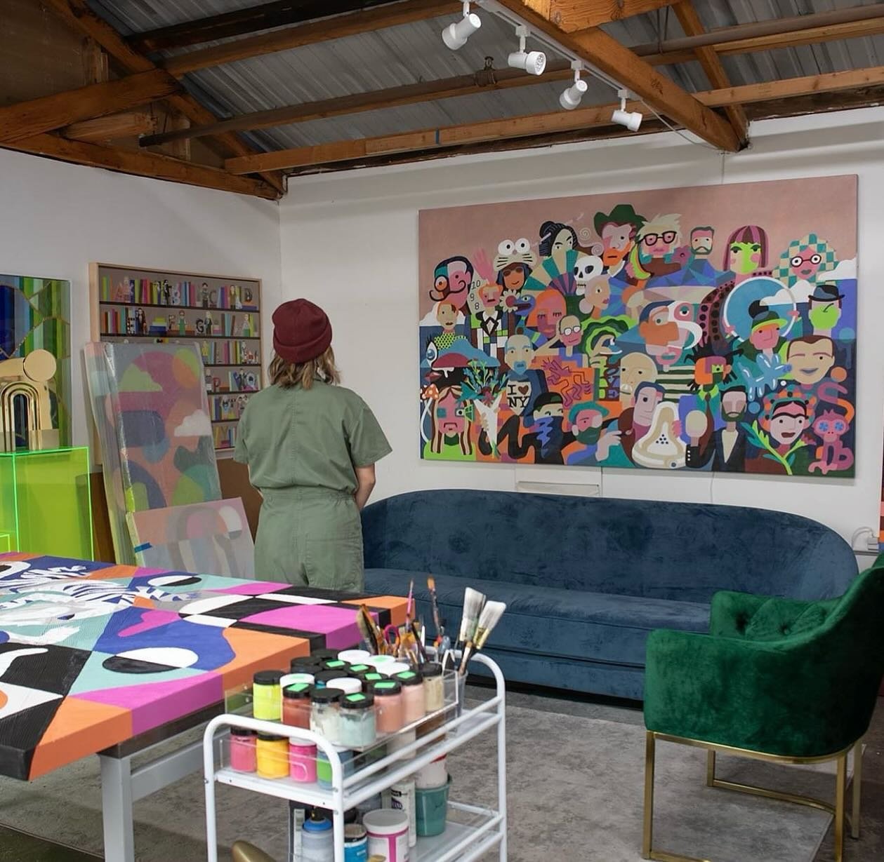 Thanks Andre for coming by the studio last month. Very cool how he documents artists in their studios all over the world. Scroll  to see all the art studios he&rsquo;s covered on @artistintheworld317 
📸 Shot at @keystoneartla 
PS #OpenStudios coming