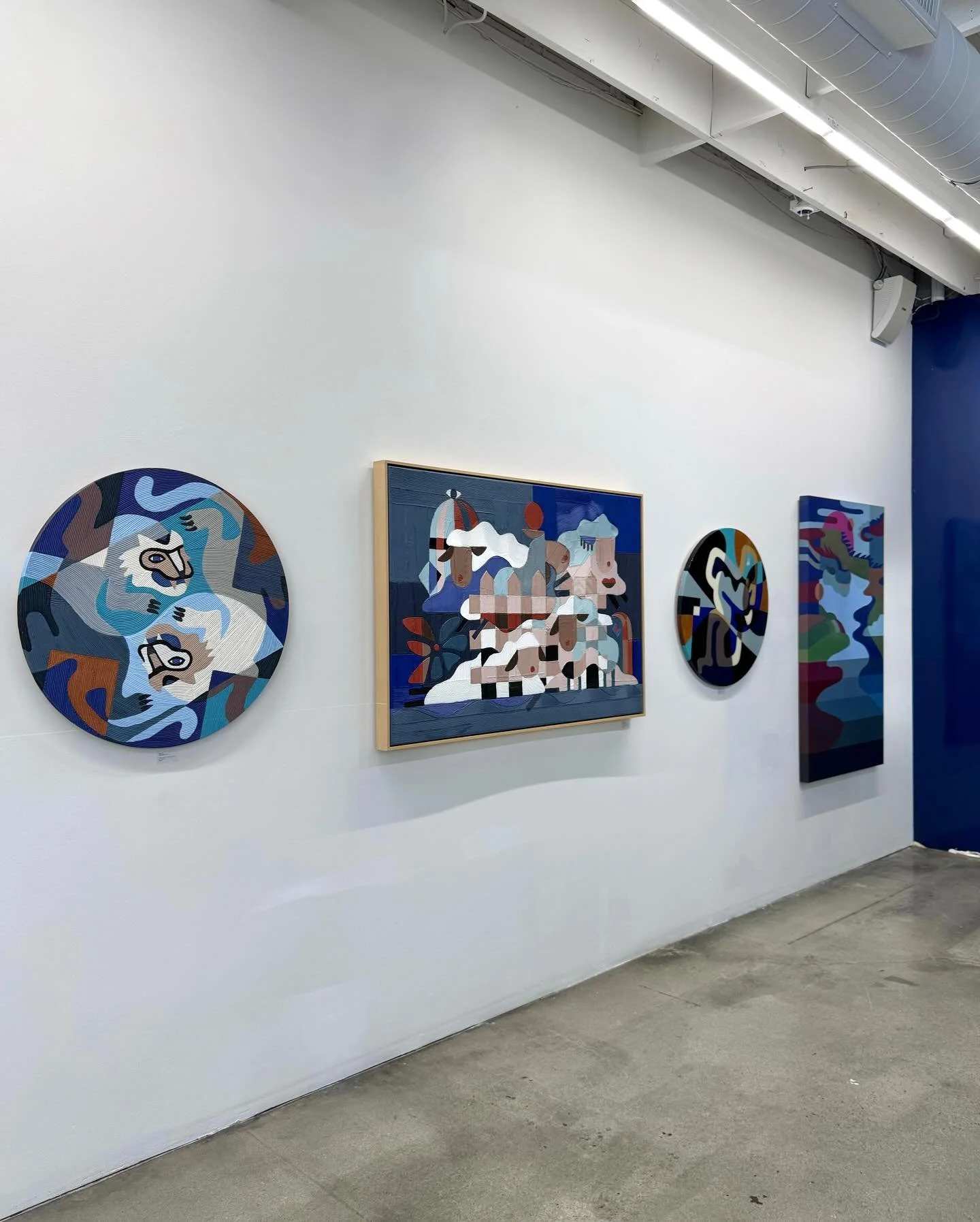 Blue corner. 💙

A fun range of my early to current works now exhibiting at @blackmarket_la in Sawtelle.