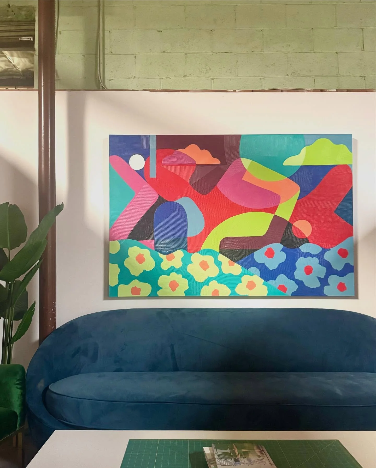 Life lately.
Lots of new works &amp; things in progress&hellip;
but for now here is &lsquo;Dreamstate&rsquo; 
circa 2023 // 72&rdquo; x 48&rdquo;

Thanks to everyone who stopped by the open studios last weekend. Feels like a new chapter unfolding. An