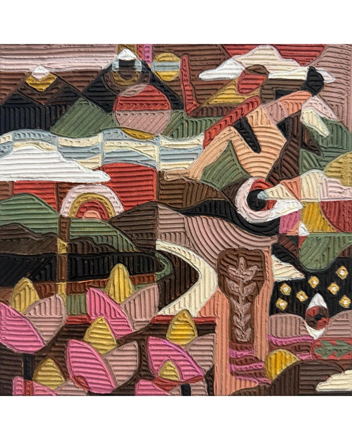 LA Art Week in full effect.
Super honored to be included with @bandofvices for the inaugural @butterartfair in Inglewood, CA 🙌🏼❤️
You can find:

&lsquo;Almost There&rsquo;, 2026
12&rdquo; x 12&rdquo; // Acrylic paint &amp; paste in canvas

Also fre