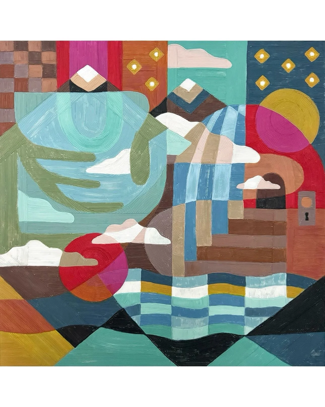 Today! Closing Reception &amp; Artist Walk-through at 4pm for &lsquo;Going Places&rsquo; at @launch_la 💫

Last chance to see this beautiful landscape show. Artists: Jamie F. Adams, Todd Carpenter, Yumiko Glover and Mary Lai
Saturday, March 7th, 4-6p