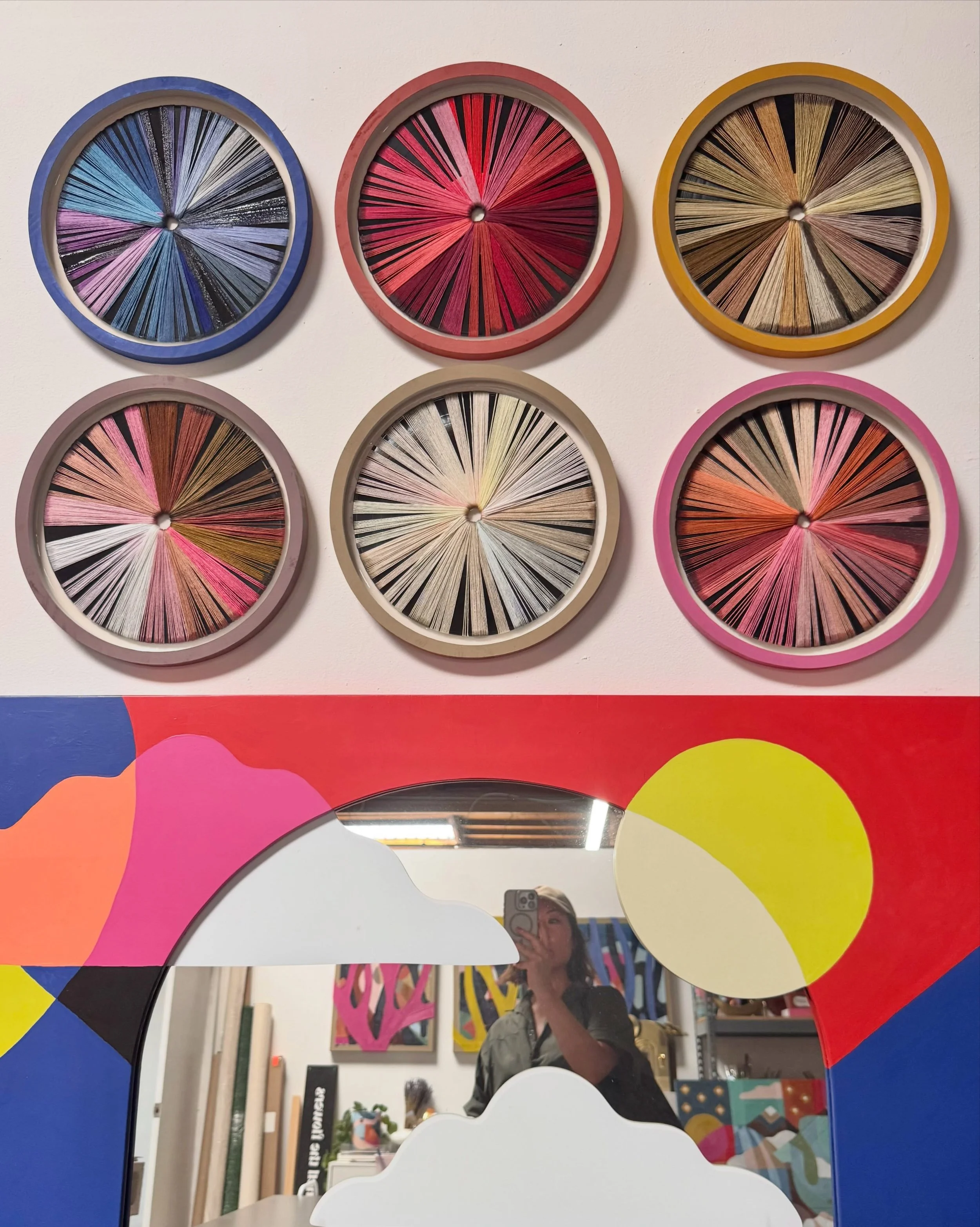 OPEN STUDIOS was fun. Thanks to everyone that stopped by JM studios for LADW. Great connecting &amp; love this community here. 

Showed mostly early works since a lot of my artworks are out right now. Can&rsquo;t believe these circles were made in 20
