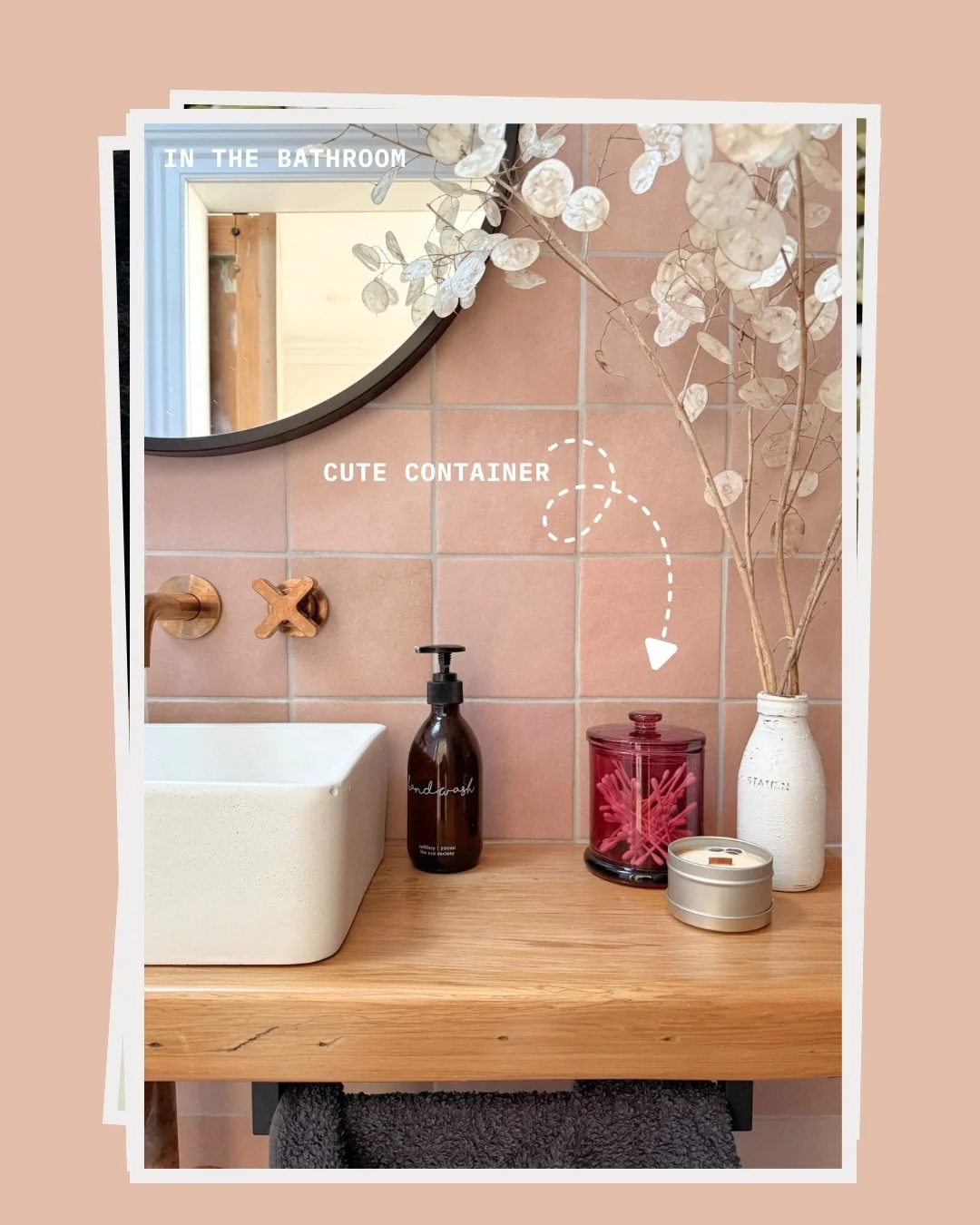 Home decor hack for the cost of living crisis - Always buy the pretty candle! This is one of my fav free hacks for elevating your home in such a simple way. Buying the pretty candle and retaining the vessel to use around your home in a multitude of w