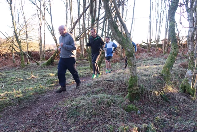 Finishing the session with a short trail run back to the carpark!