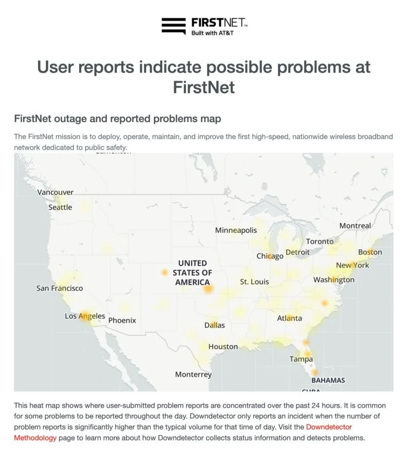 FirstNet Outage in United States shows why PACE Plans Matter