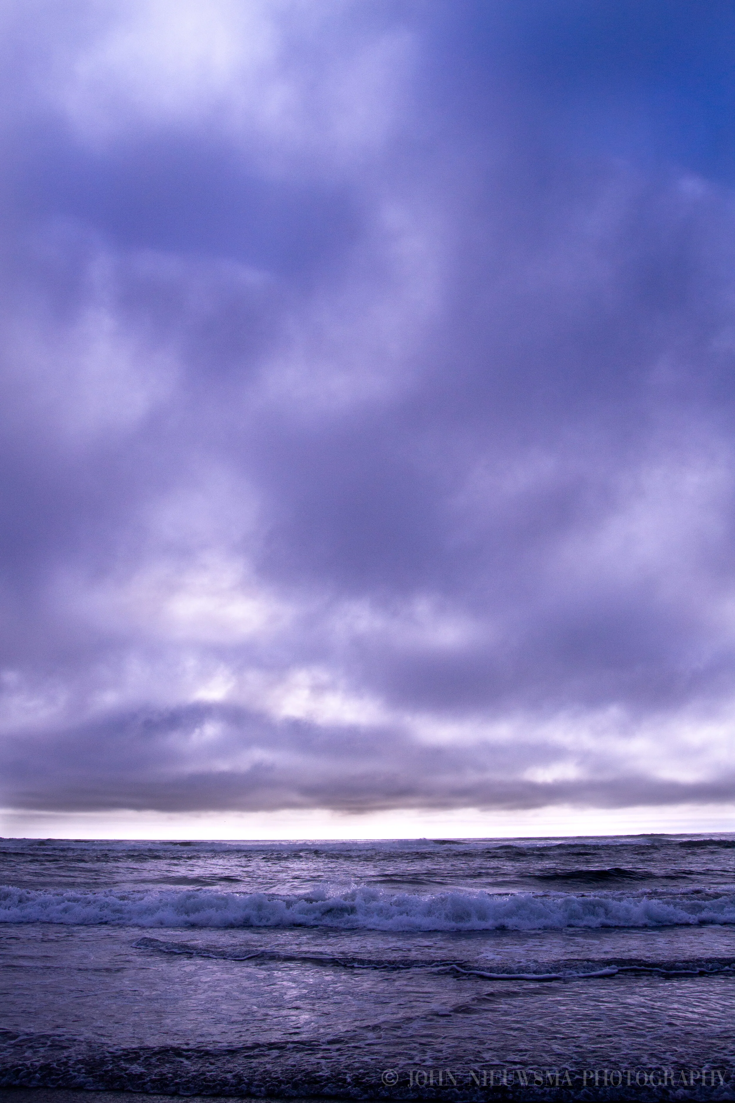 Violet Sunset on the Neahkahnie Bay Horizon