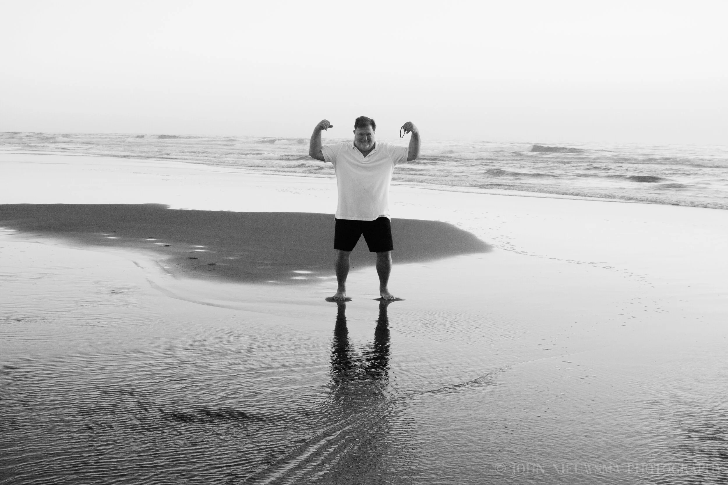 Dad flexes